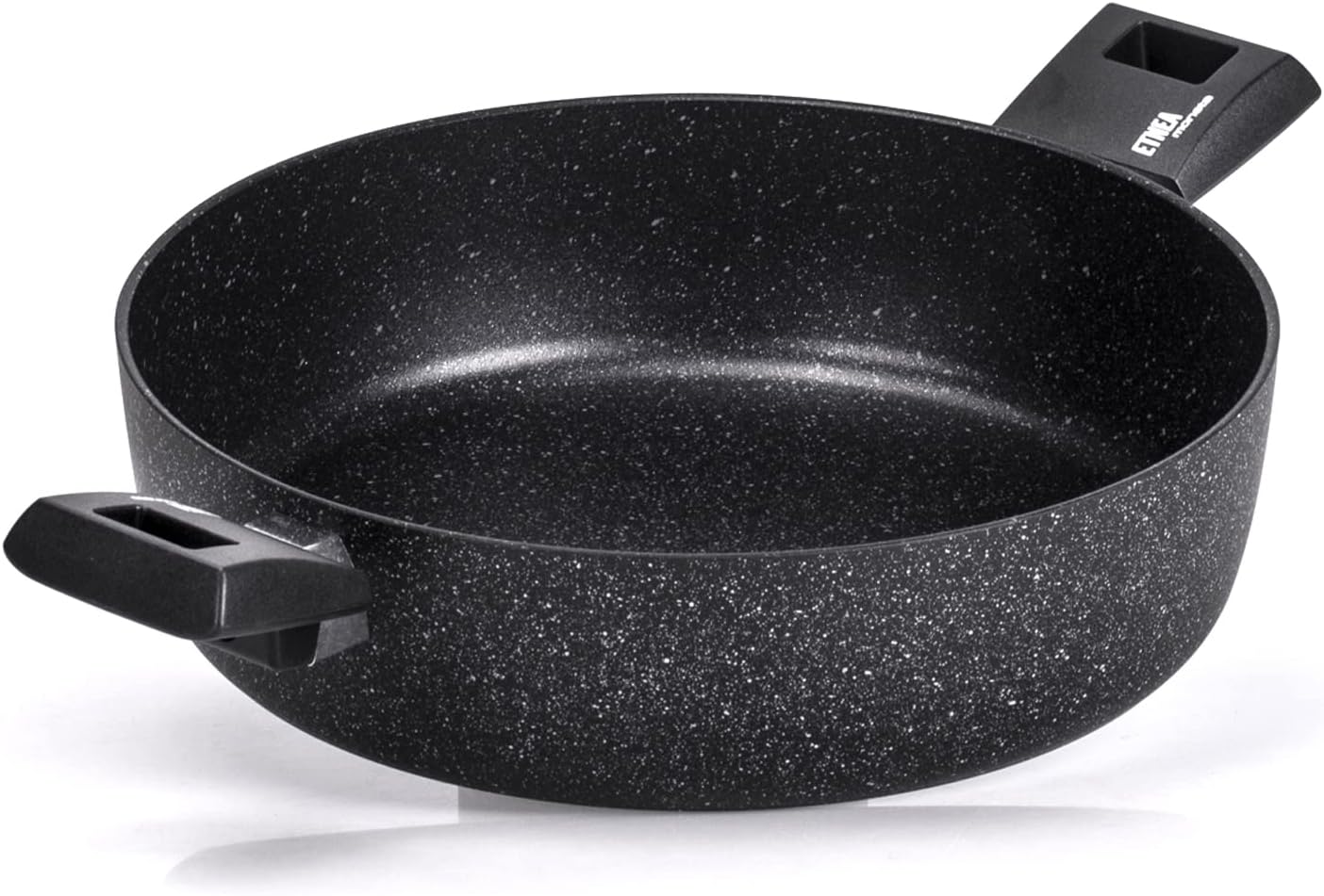 Moneta 0001850228 Etnea - Tegame 2 Manici 28 cm, Nero