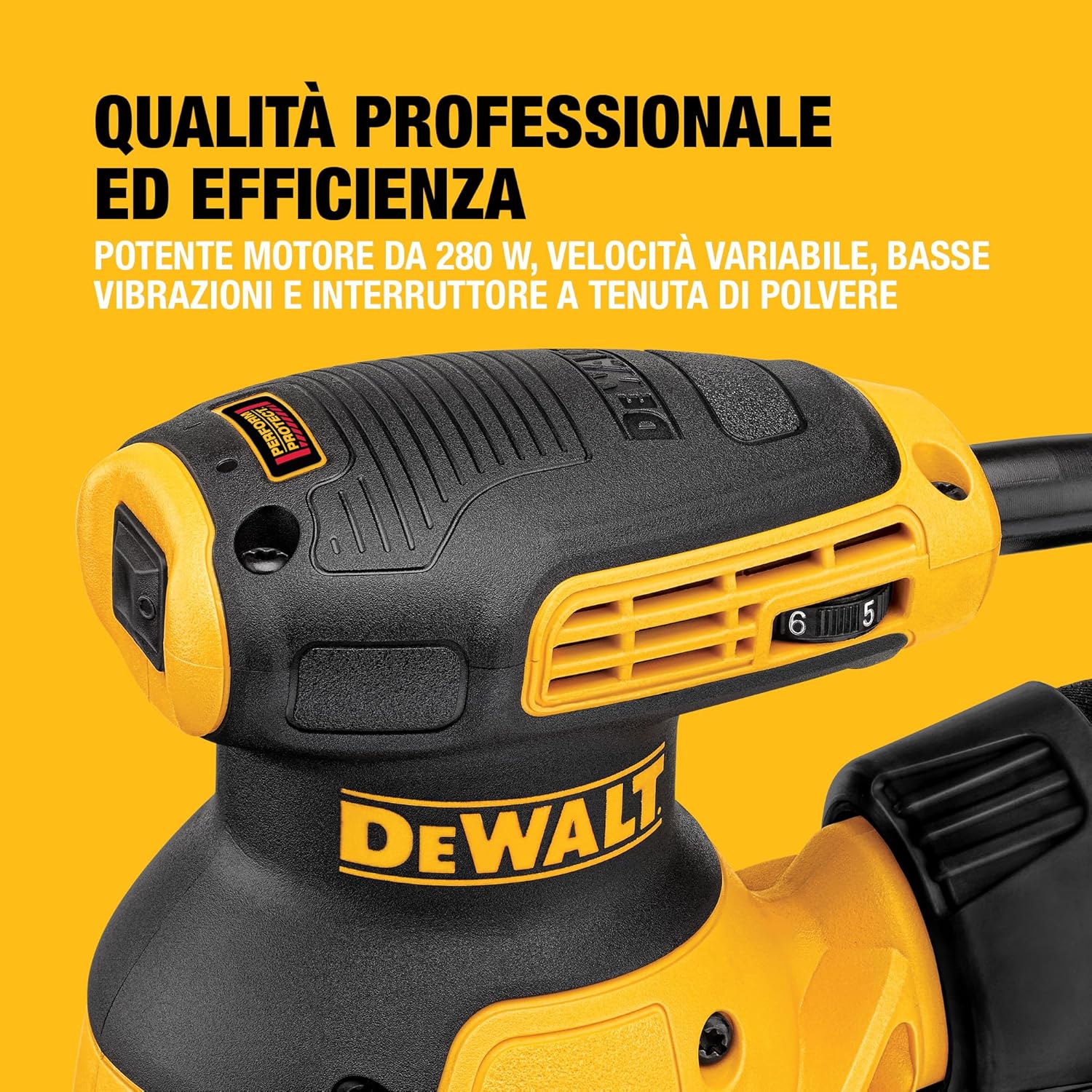 DEWALT Levigatrice rotorbitale 126 mm, DWE6423-QS - immagine 2