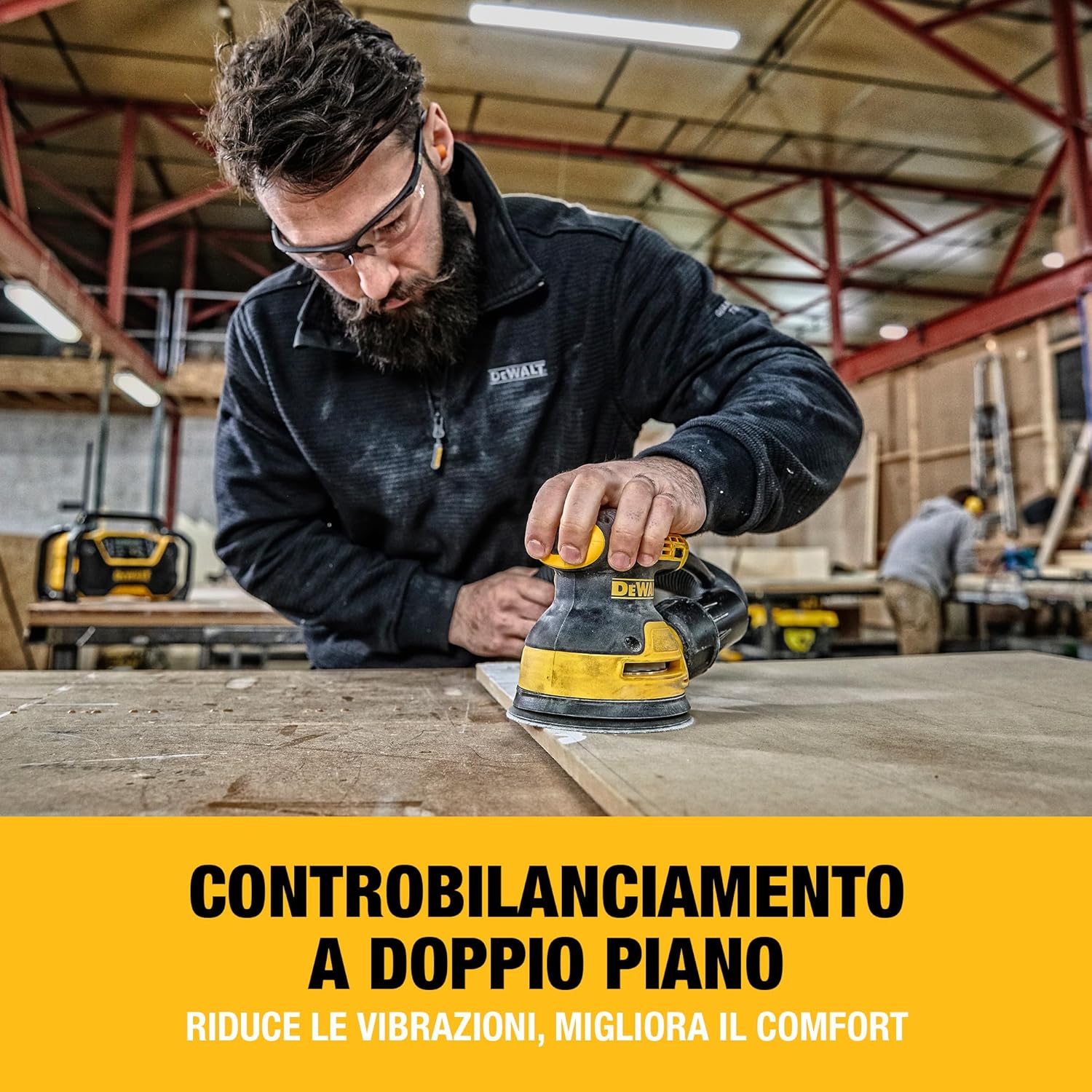 DEWALT Levigatrice rotorbitale 126 mm, DWE6423-QS - immagine 5