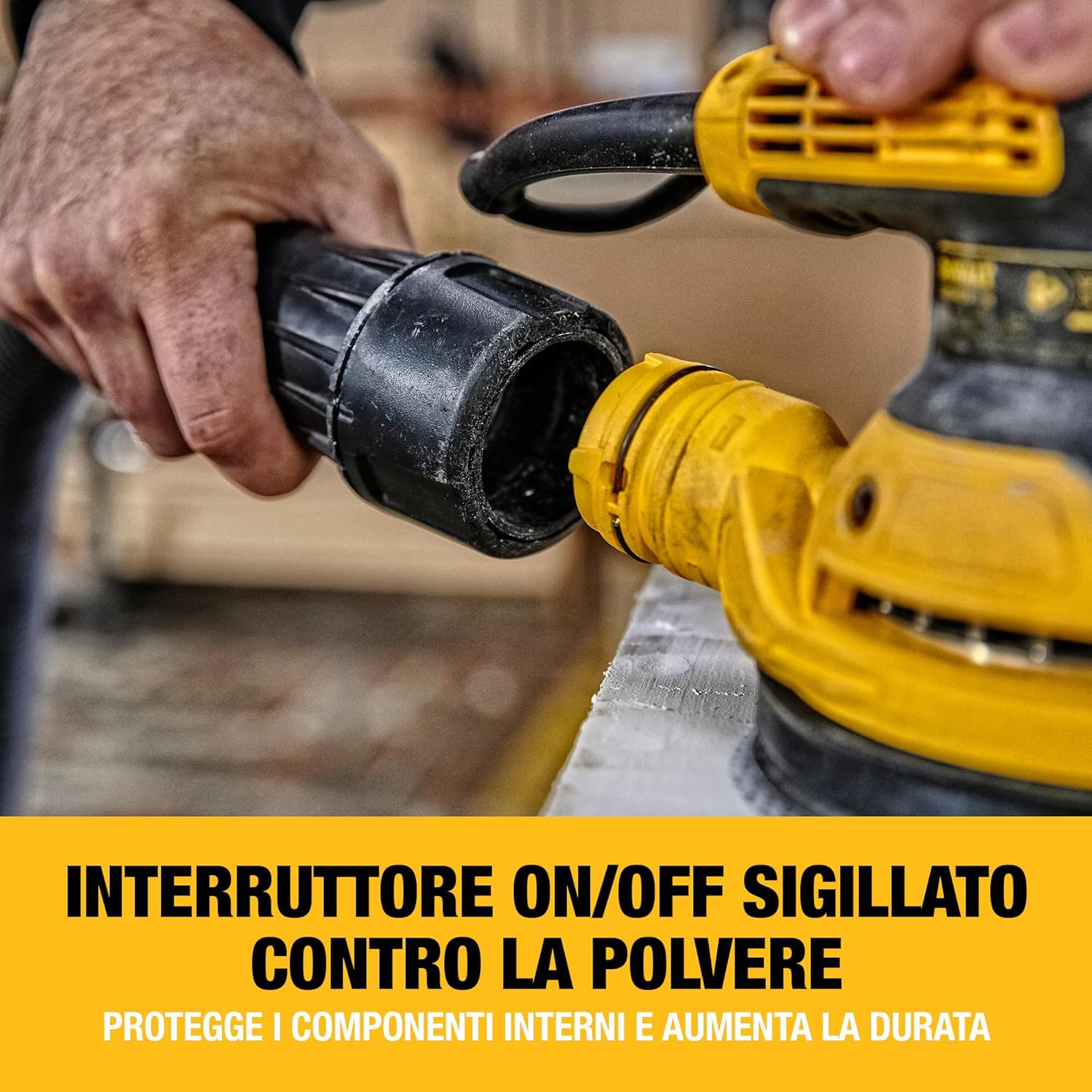 DEWALT Levigatrice rotorbitale 126 mm, DWE6423-QS - immagine 6