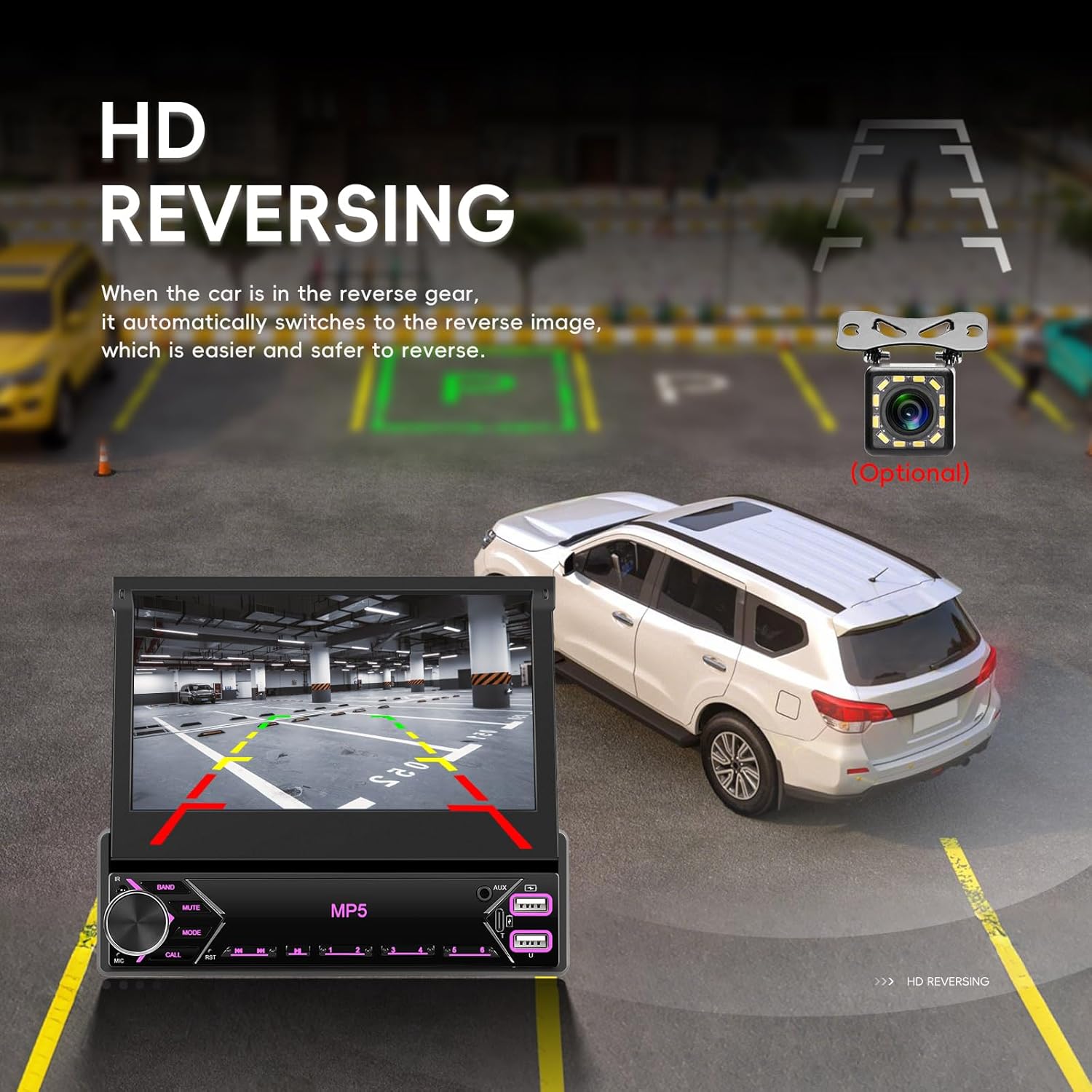 Hikity Autoradio 1 Din Bluetooth con Touchscreen 7" - immagine 4