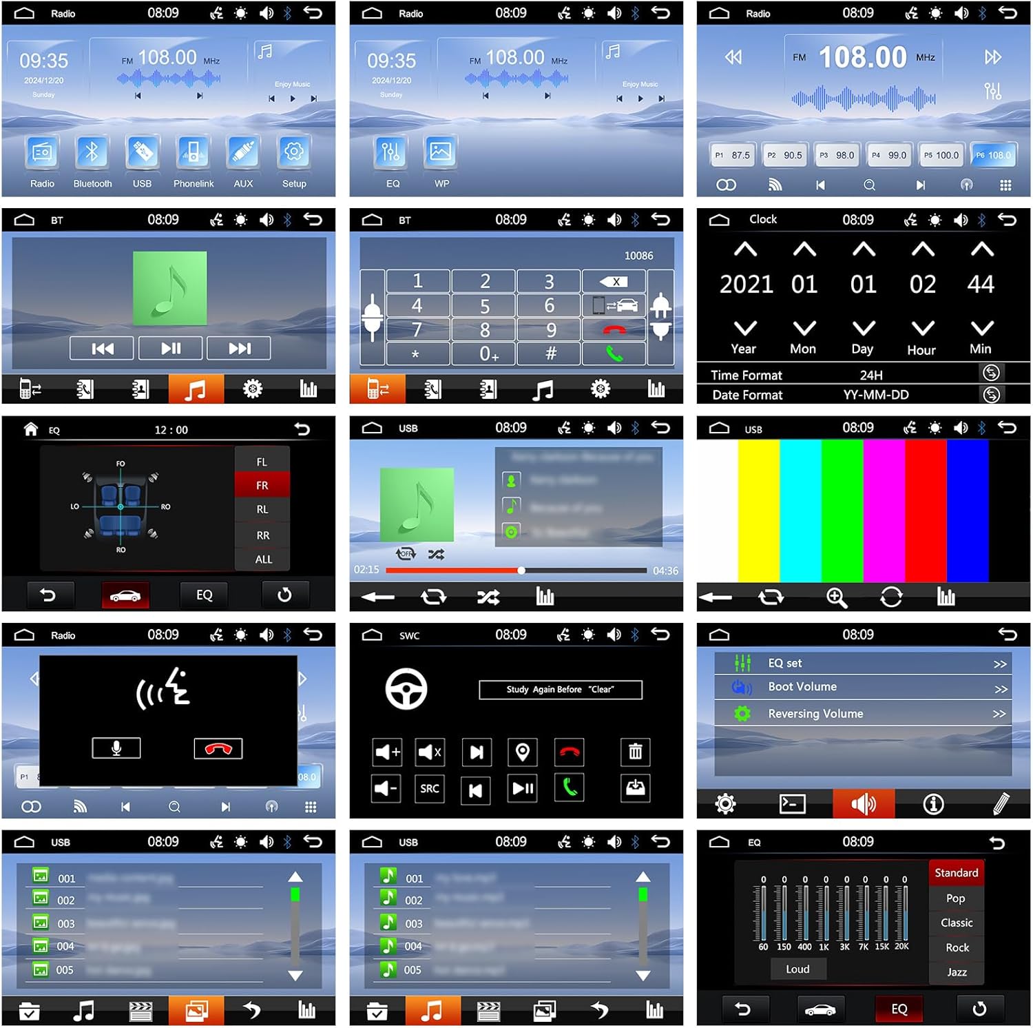 Hikity Autoradio 1 Din Bluetooth con Touchscreen 7" - immagine 5