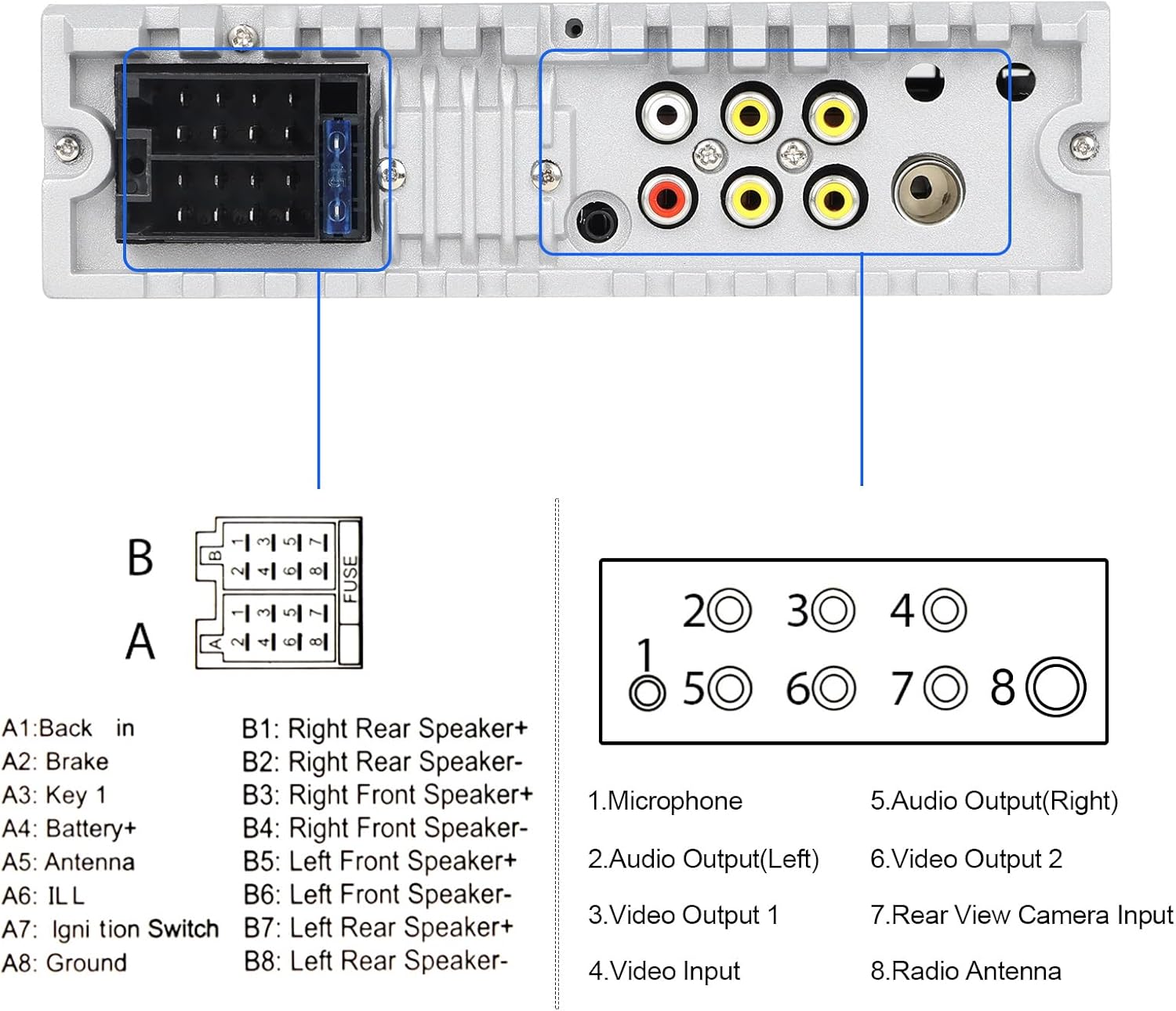 Hikity Autoradio 1 Din Bluetooth con Touchscreen 7" - immagine 7