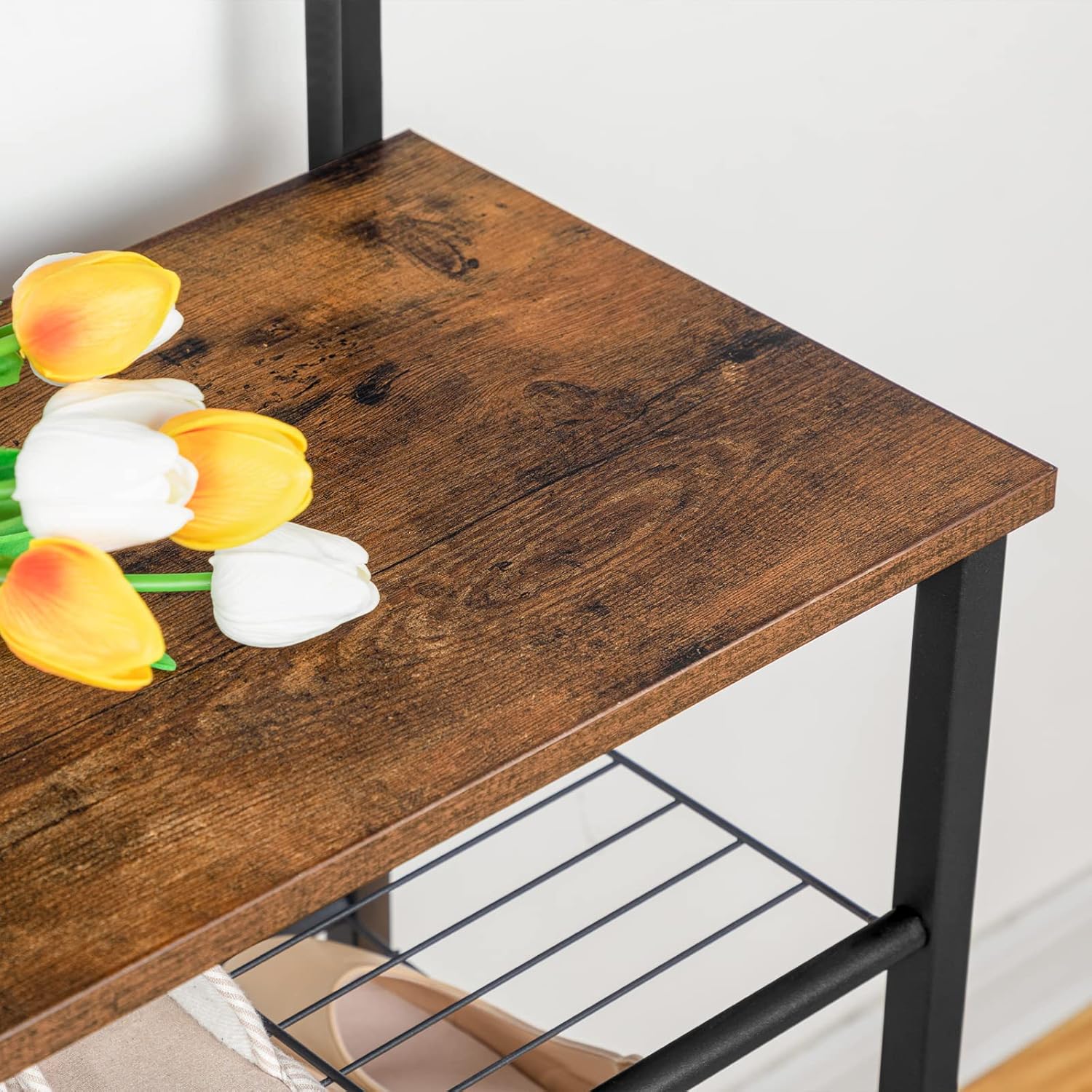 Hoobro Stand Appendiabiti con Scarpiera a 5 Livelli - immagine 8