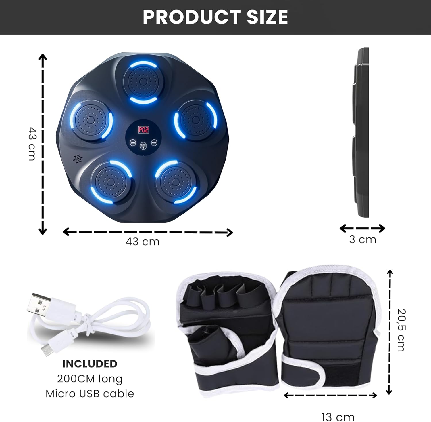 Macchina da Boxe Musicale a Parete in PU - immagine 4