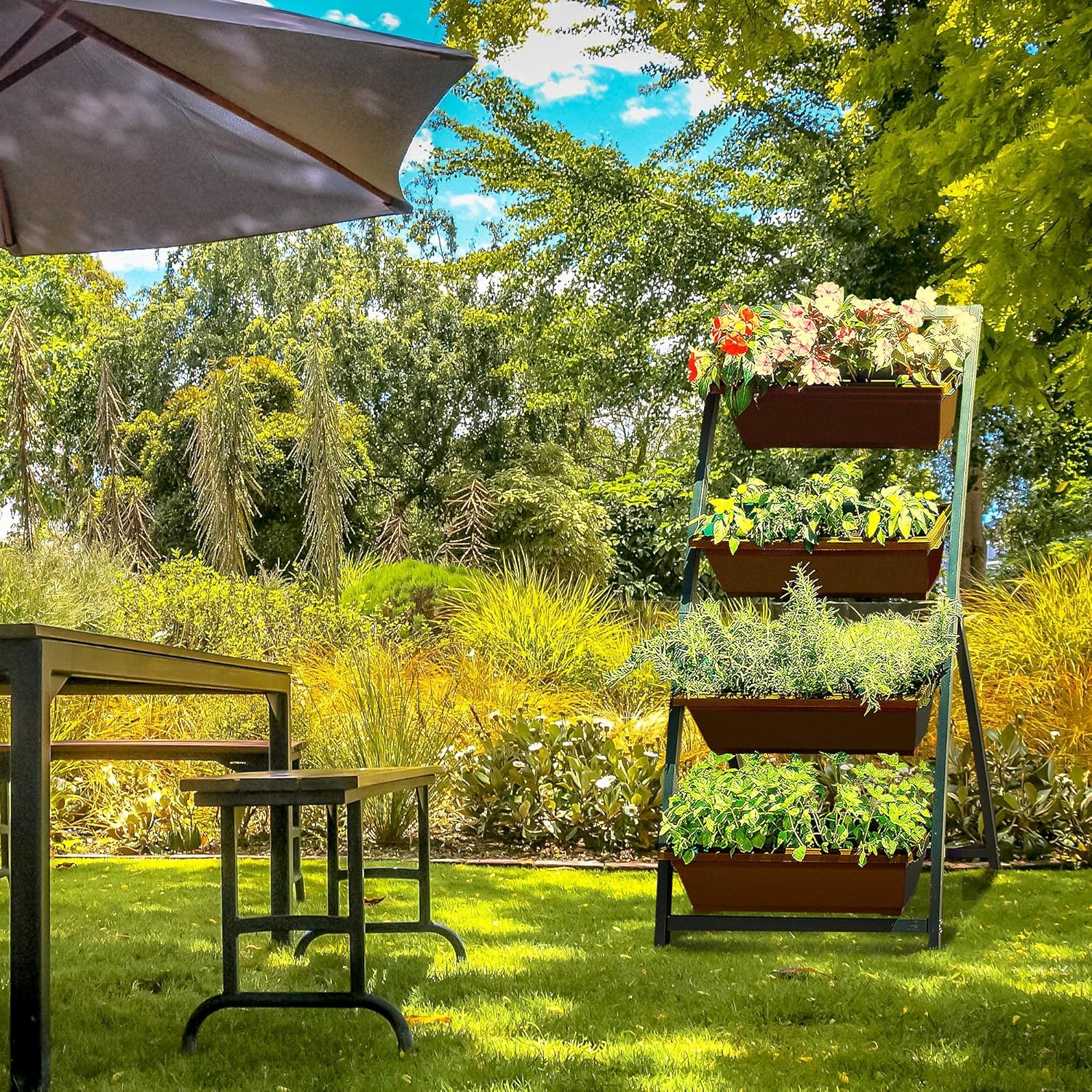 Outland Living Letto da Giardino Rialzato Verticale 1.2m - immagine 6