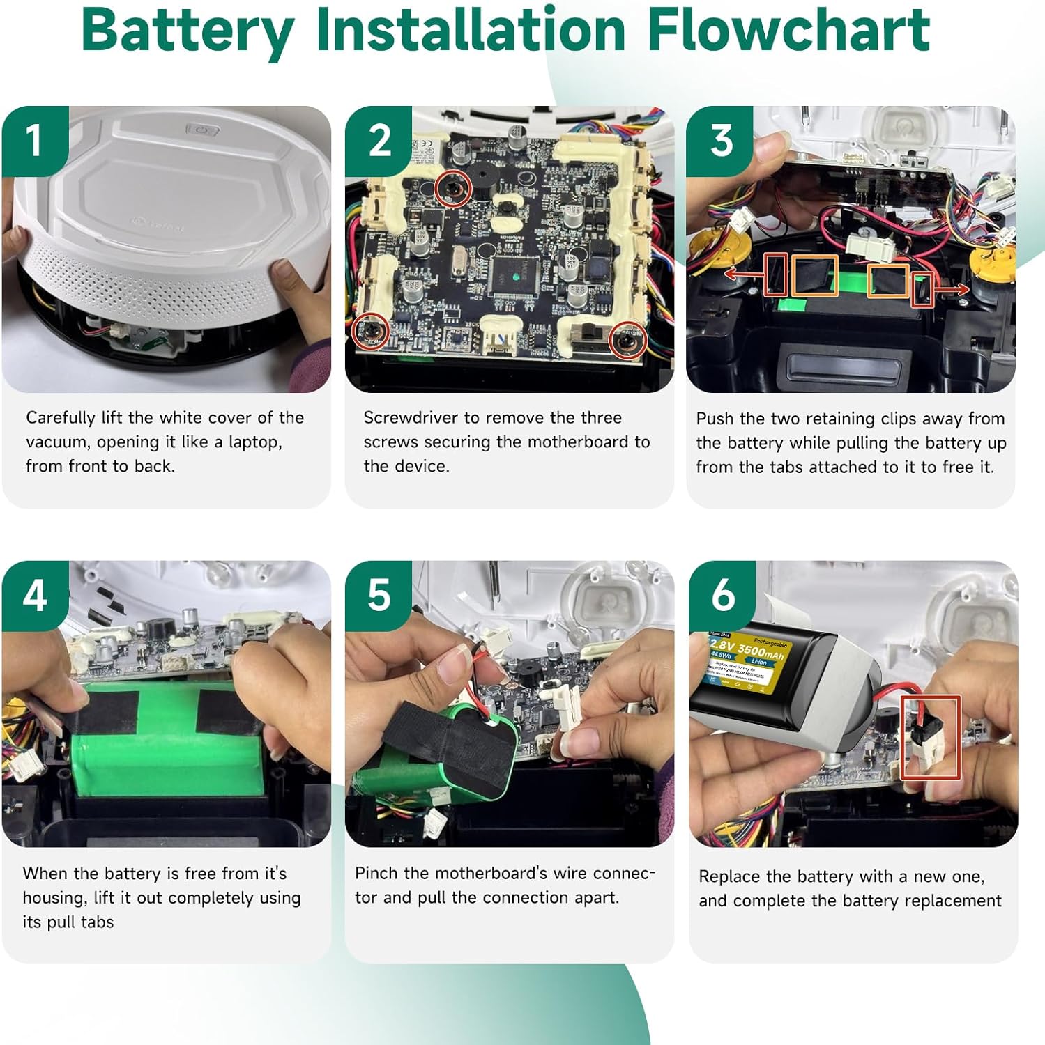 Batteria 12,8V 3500mAh per Lefant M210 - immagine 4