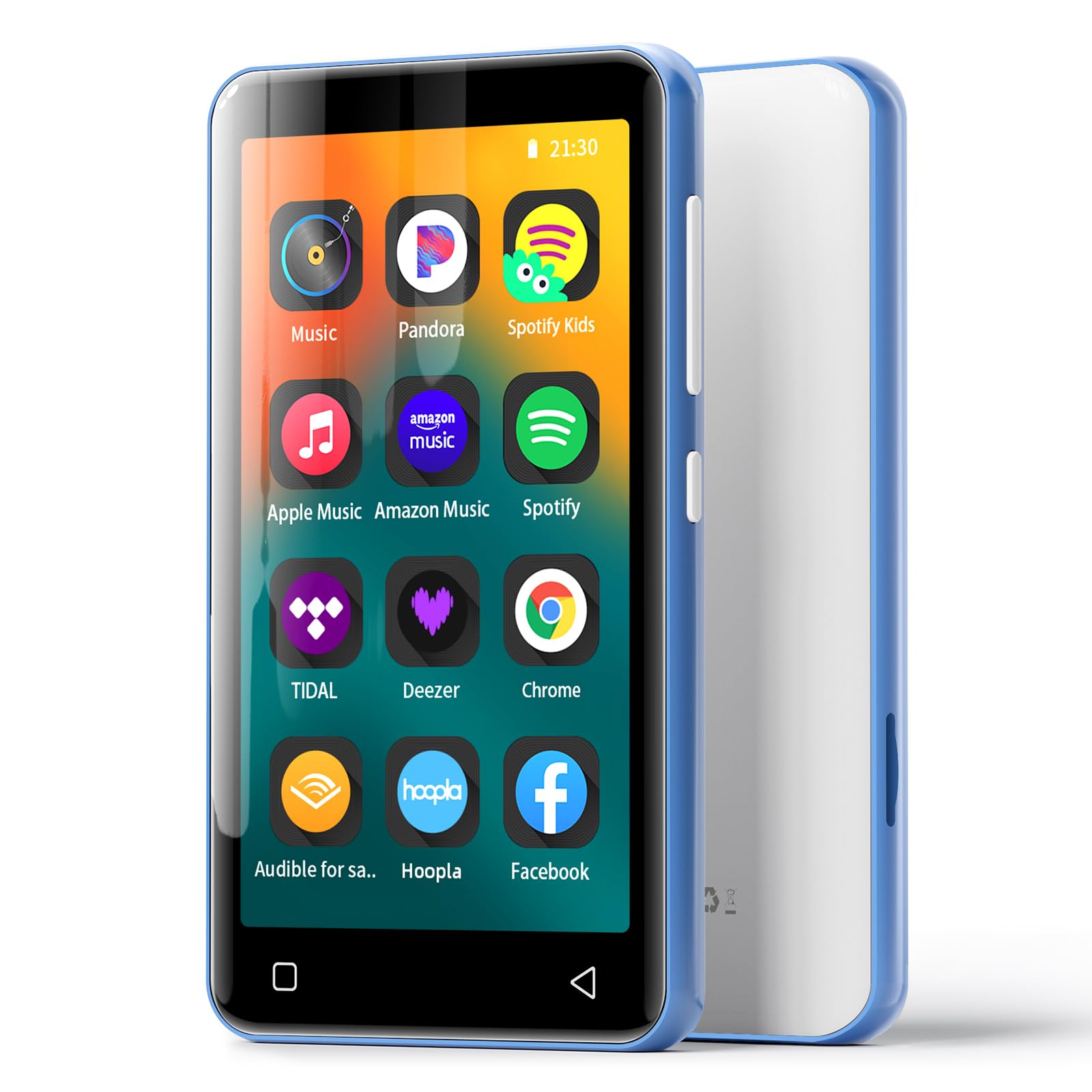 Innioasis Lettore MP3 80 GB Bluetooth e WiFi (Blu-Bianco)