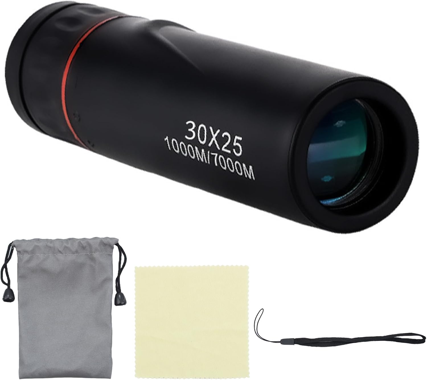 Telescopio Monoculare 30X25 Mini Cannocchiale HD, Nero - immagine 1