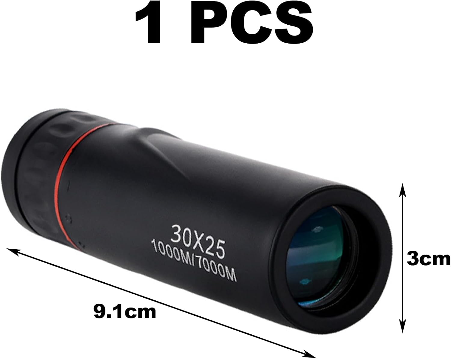 Telescopio Monoculare 30X25 Mini Cannocchiale HD, Nero - immagine 2