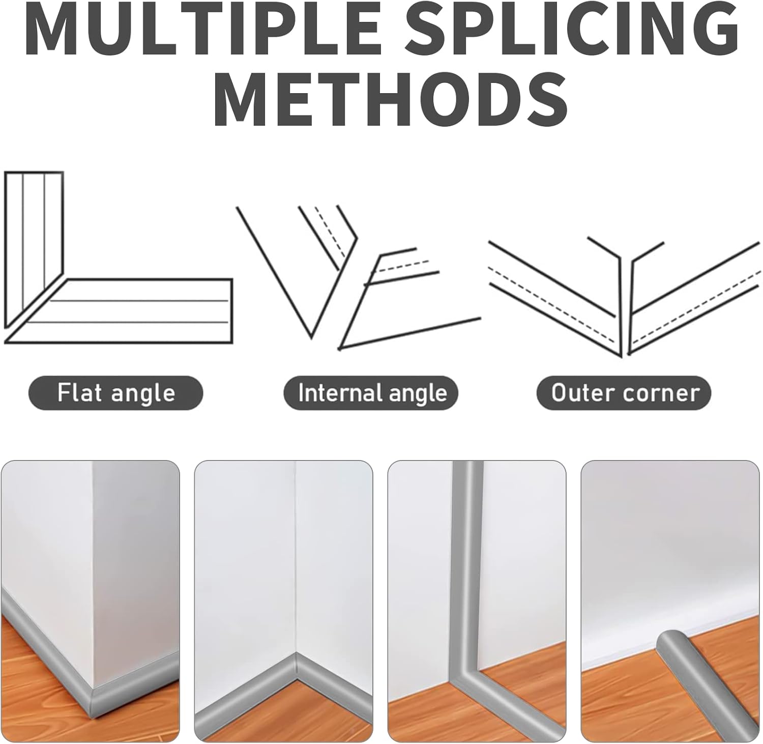 Protezioni per Cavi a Pavimento 8M x 5cm, Grigio - immagine 3