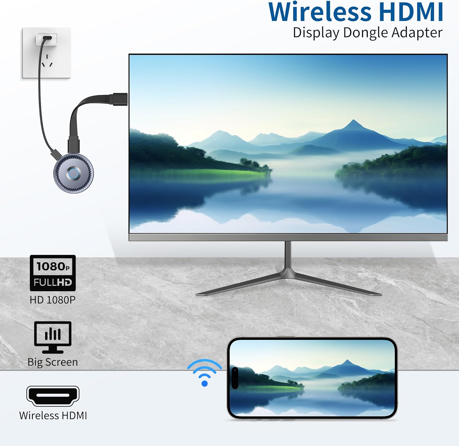 Miracast Dongle Display HDMI Wireless - immagine 2