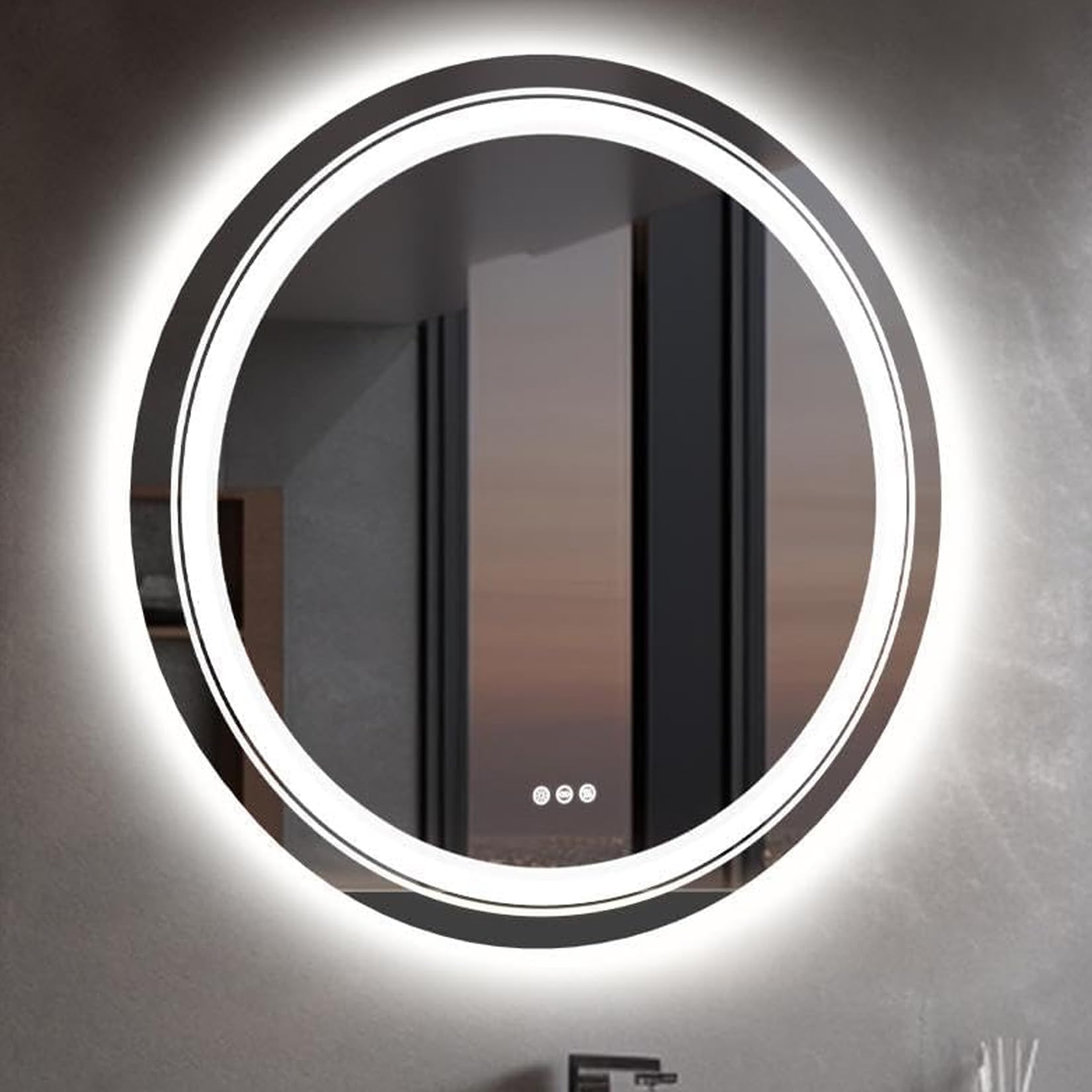 Luvodi Specchio Bagno LED Tondo 90cm