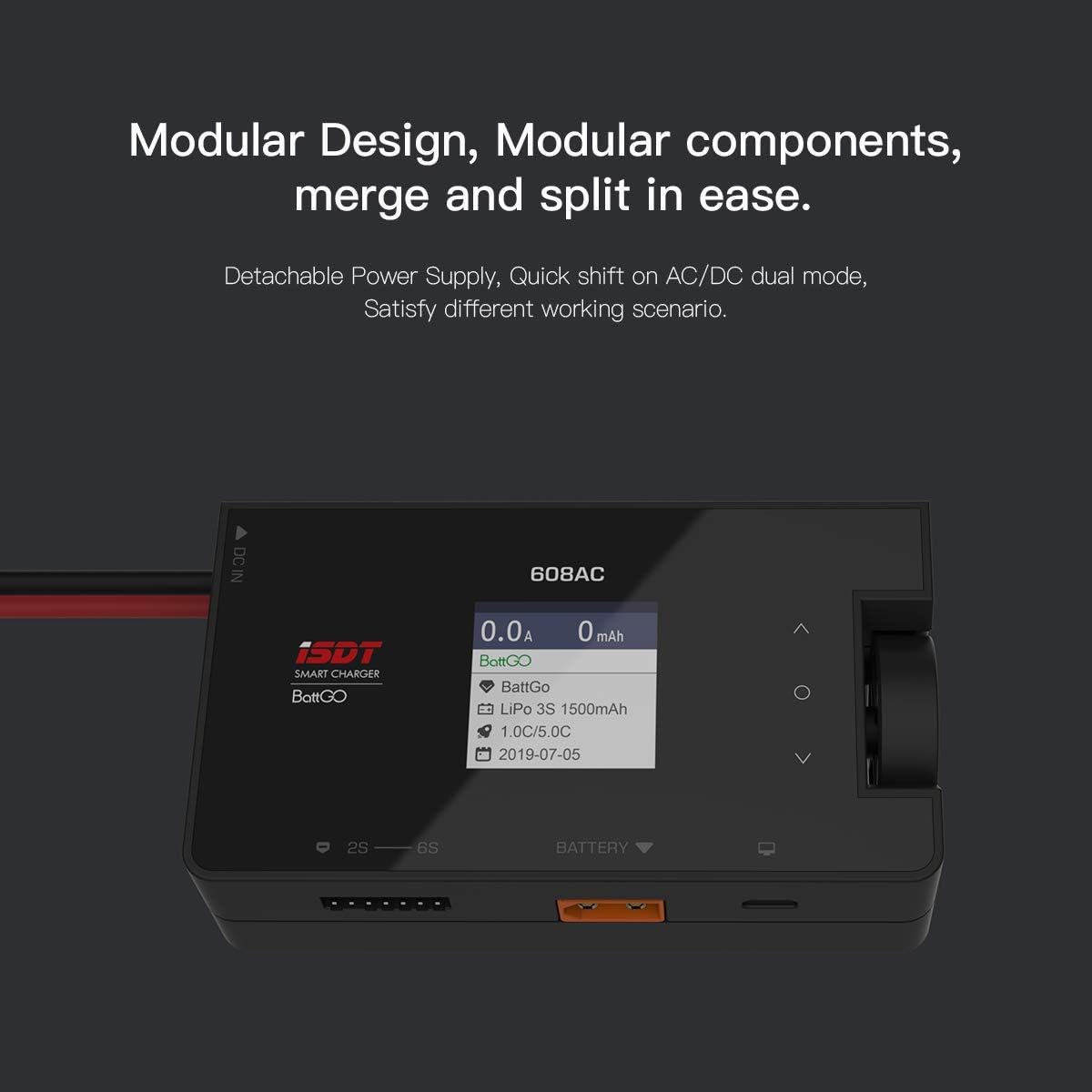 Isdt Caricatore Lipo 608 AC/DC 200W Dual Mode - immagine 4