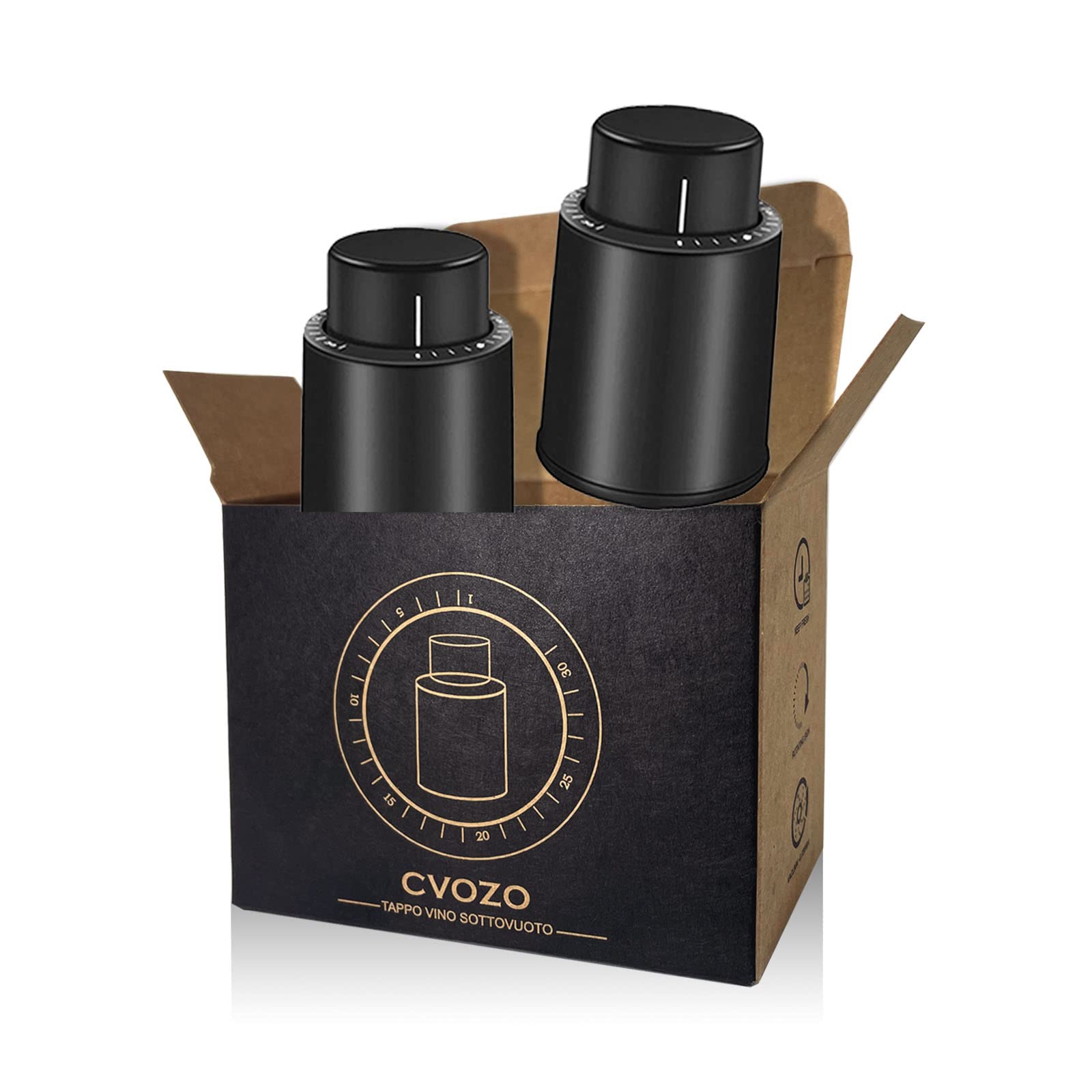 CVOZO - Tappo Vino Sottovuoto (2 pz)