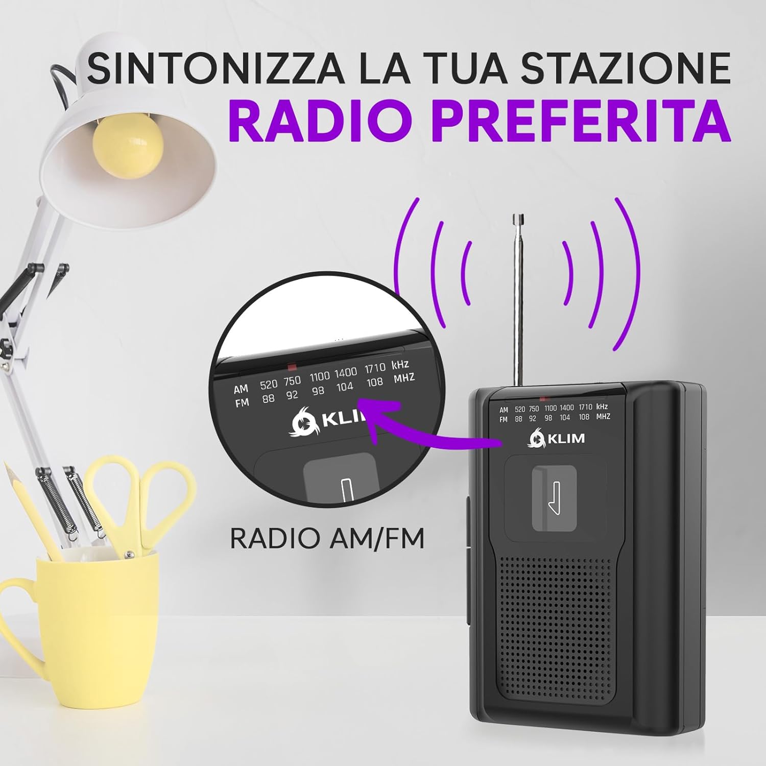 KLIM K8 - Lettore e Registratore Cassette Audio - immagine 3