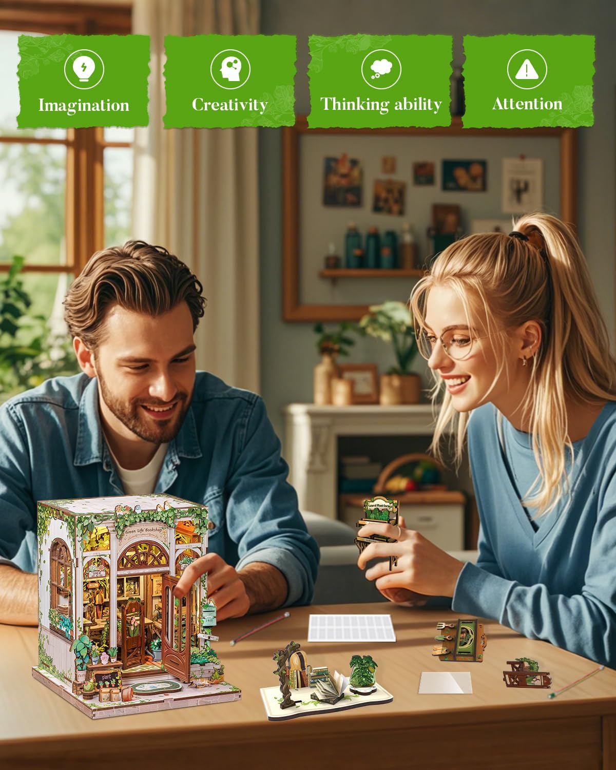 Cutefun Kit Angolo Libro Fai da Te con LED - immagine 5