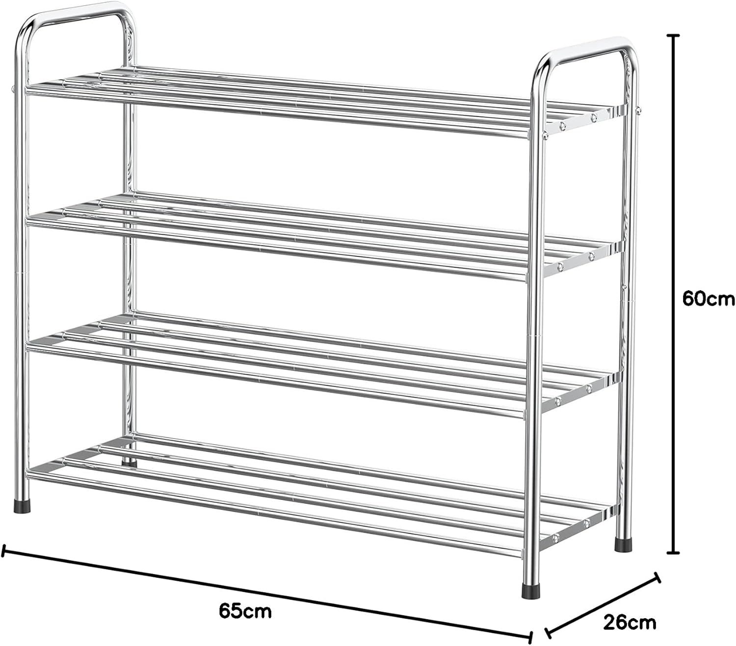 Fanhao Scarpiera 4 Livelli in Acciaio Inossidabile - immagine 3