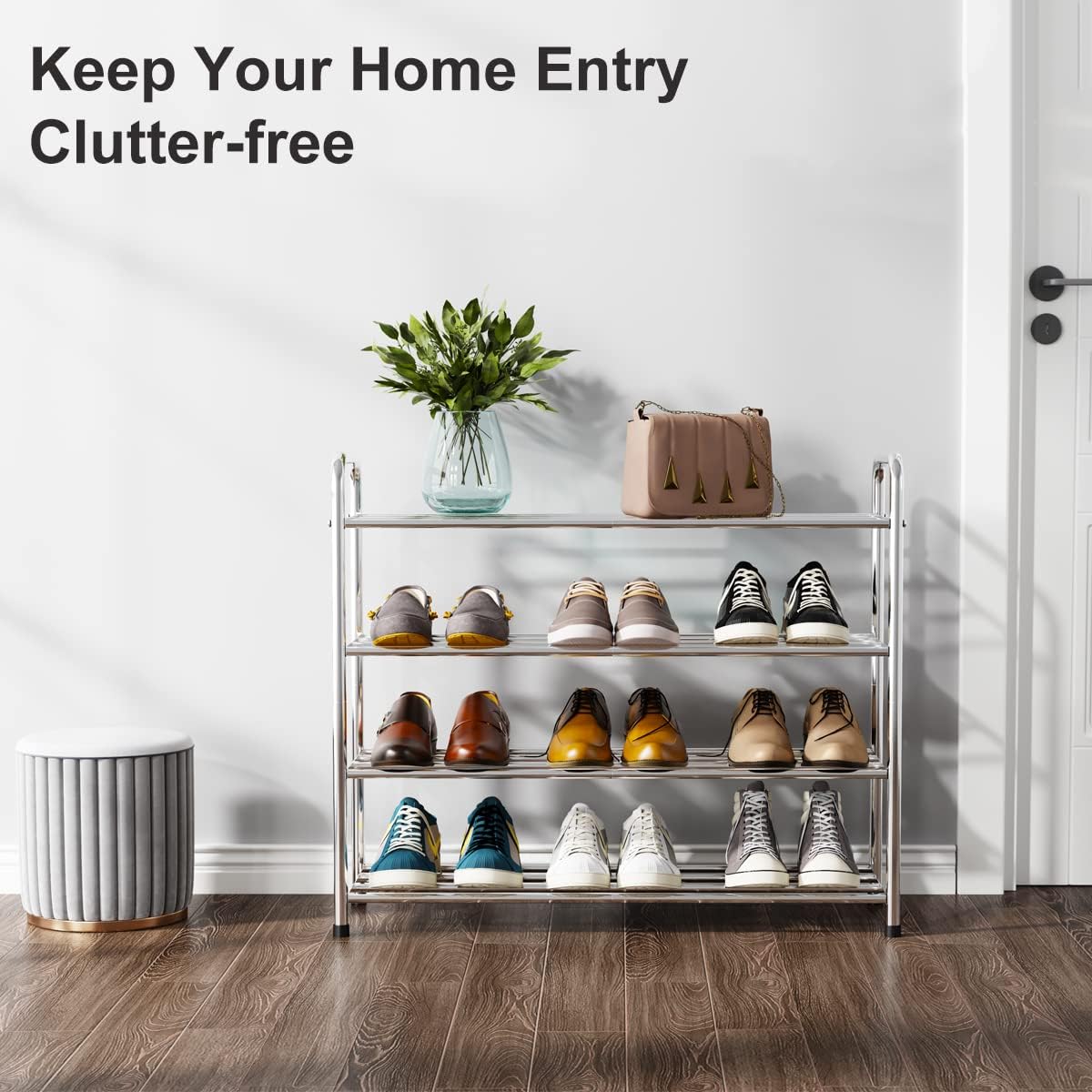 Fanhao Scarpiera 4 Livelli in Acciaio Inossidabile - immagine 4