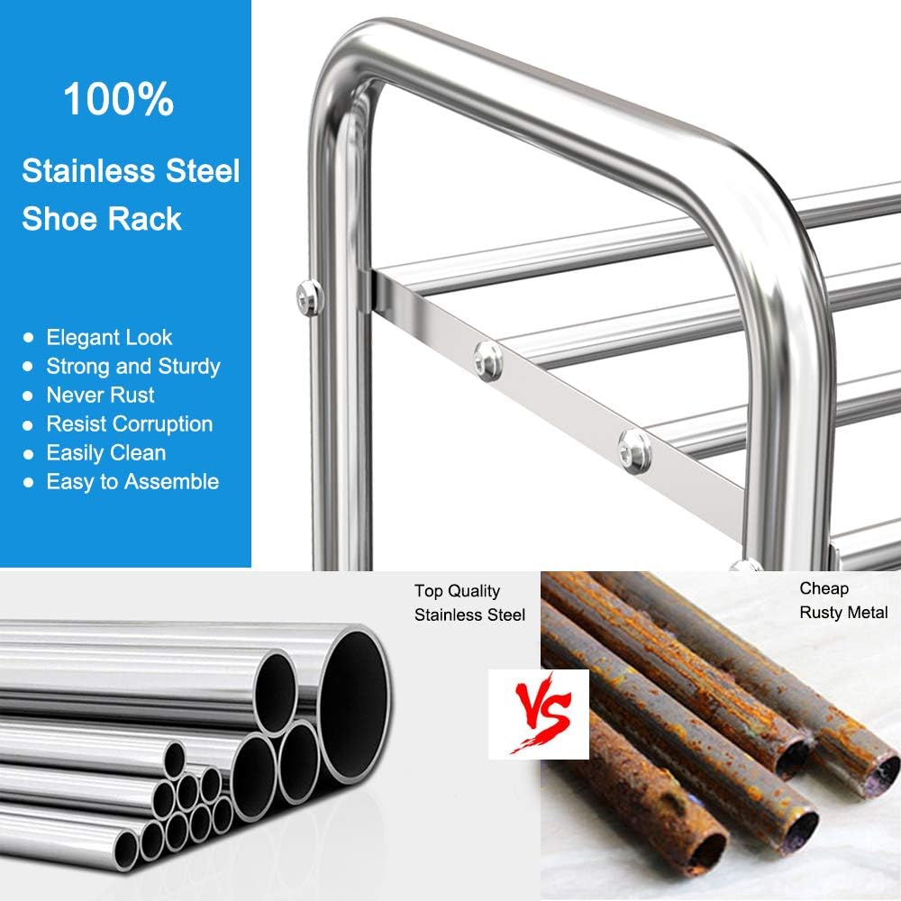 Fanhao Scarpiera 4 Livelli in Acciaio Inossidabile - immagine 5