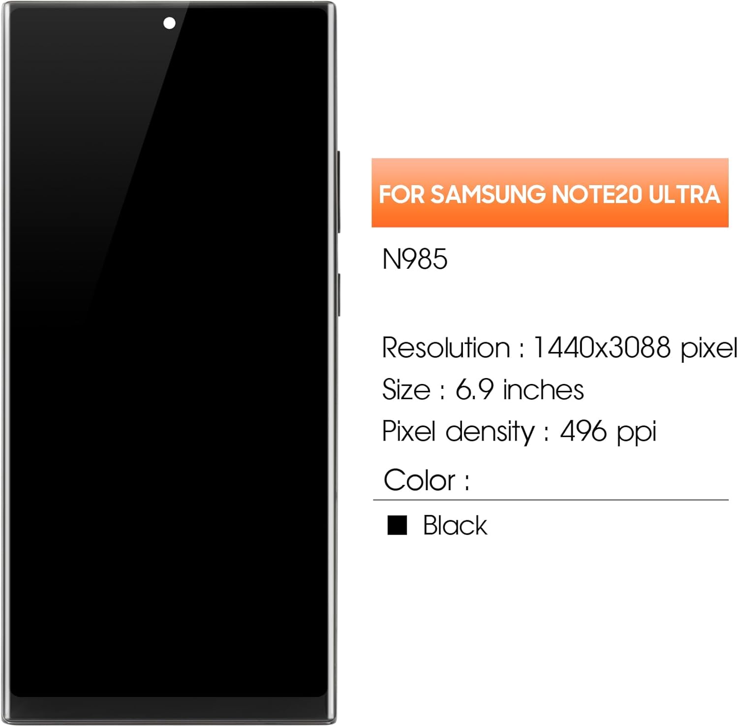 AGCUT Display LCD per Samsung Note 20 Ultra 6.9" - immagine 2