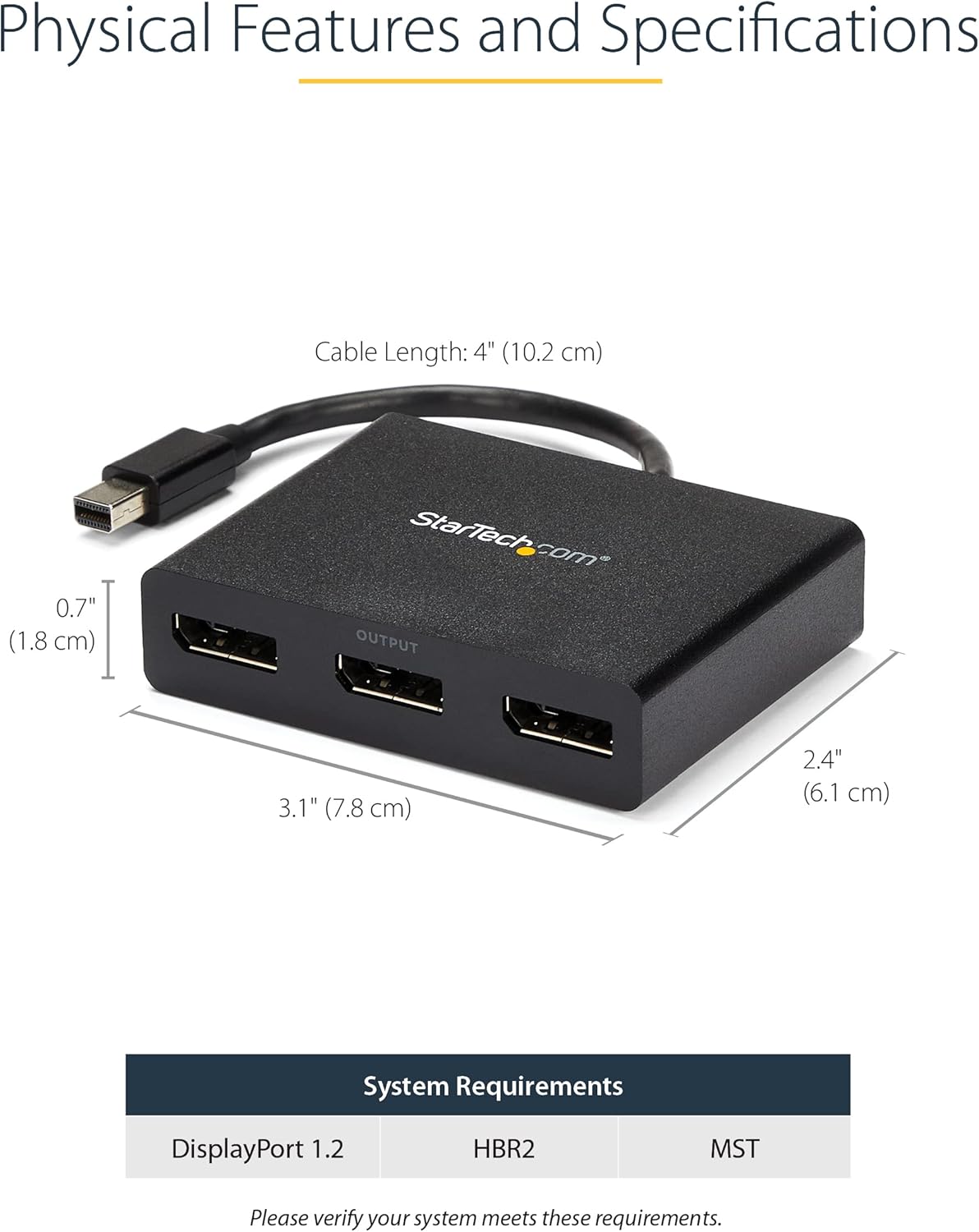 Startech.com Adattatore Mini DisplayPort a DisplayPort - Hub MST - immagine 3
