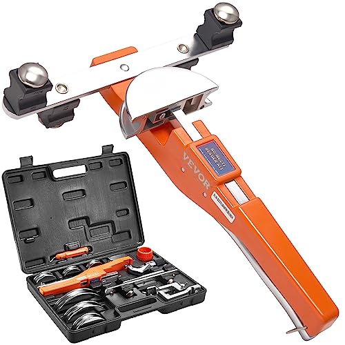 VEVOR Kit Piegatubi a Cricchetto 90° con 7 Matrici