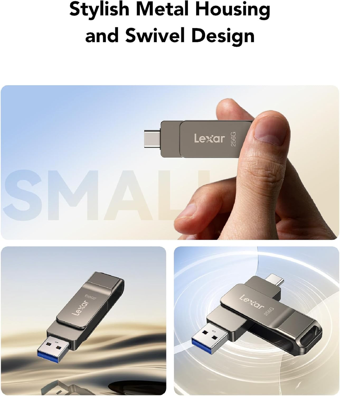 Lexar D40E 256 GB Dual Drive USB 3.2 Gen 1 Type-C - immagine 5