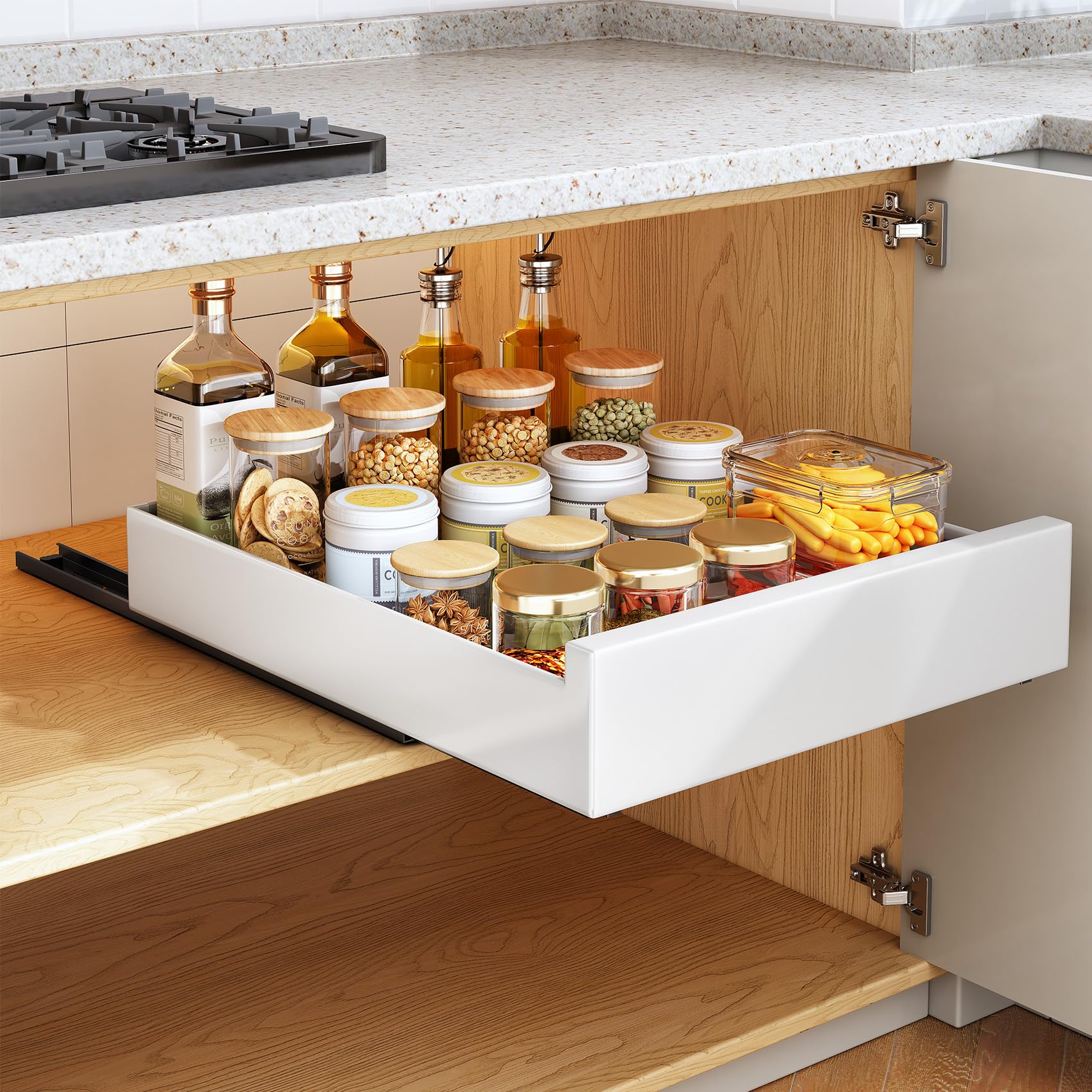 Sayzh Cassetto Telescopico Estraibile per Armadio