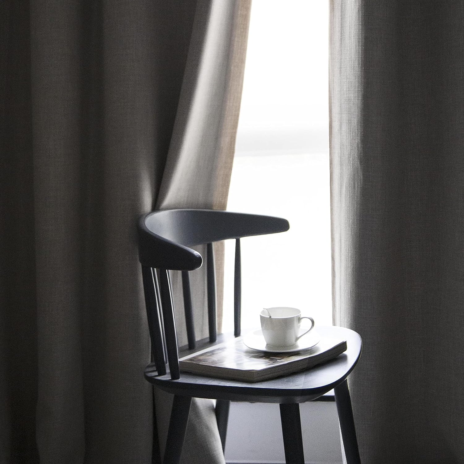 Always4u Tende Oscuranti in Lino con Occhielli 140x260 cm - immagine 2