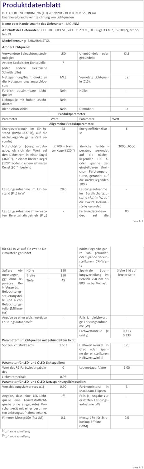 Plafoniera LED Dimmerabile con Luce Notturna 28W - immagine 10