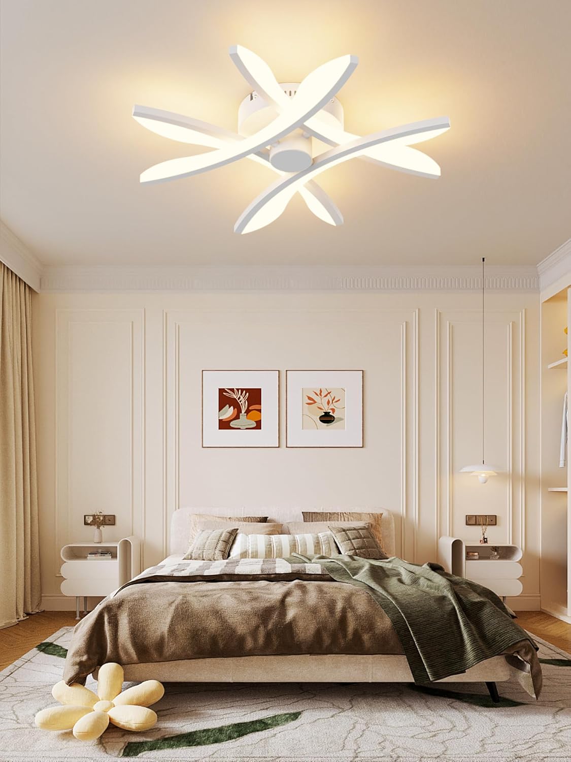 Plafoniera LED Dimmerabile con Luce Notturna 28W - immagine 4