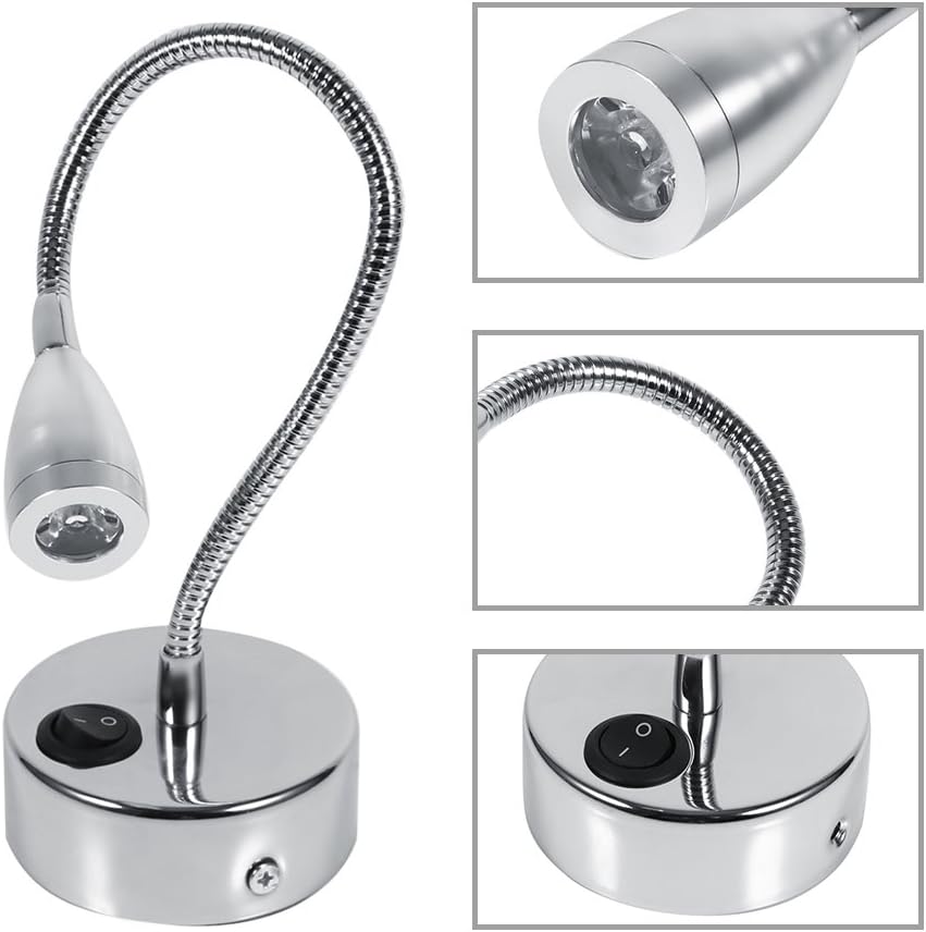 Lampada da Parete LED Flessibile 3W con Interruttore - immagine 4