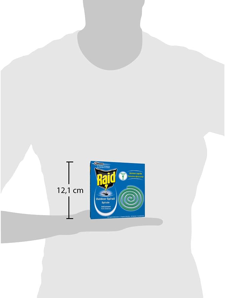 Raid Spirali Antizanzare Formato Scorta, 240 Spirali - immagine 3