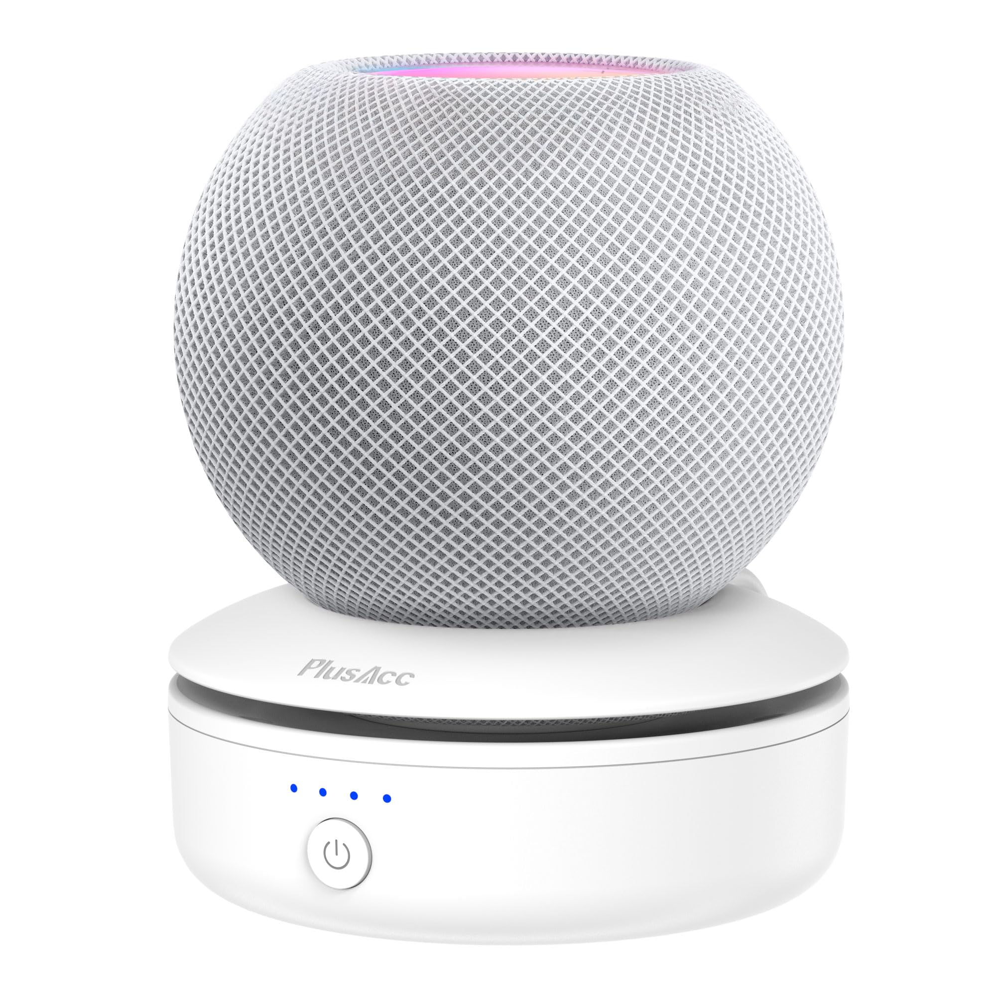 Plusacc Base Batteria Ricaricabile per HomePod Mini, Bianca