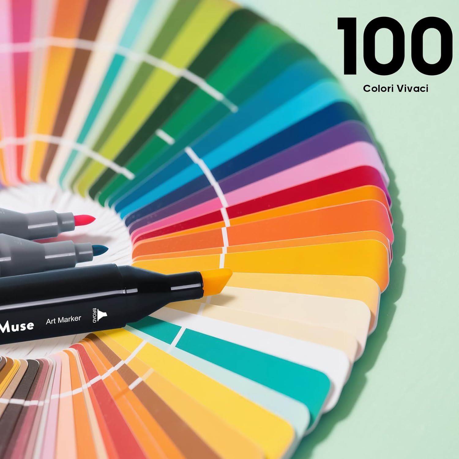 Markmuse Marcatori Doppia Punta 100 Colori - immagine 3