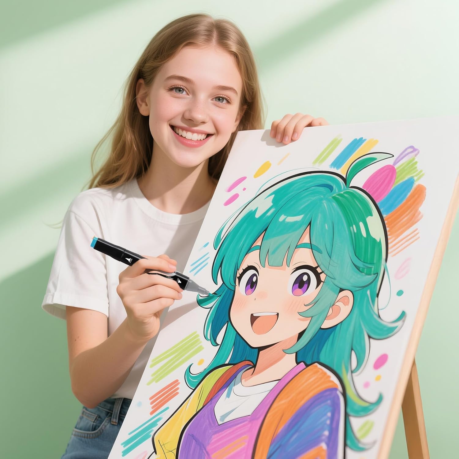 Markmuse Marcatori Doppia Punta 100 Colori - immagine 6