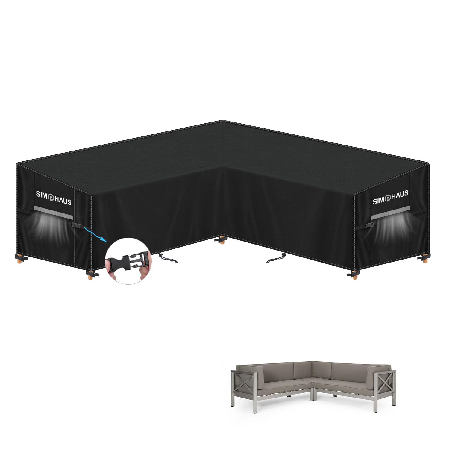 Copertura Angolare Divano Esterno Impermeabile 420D