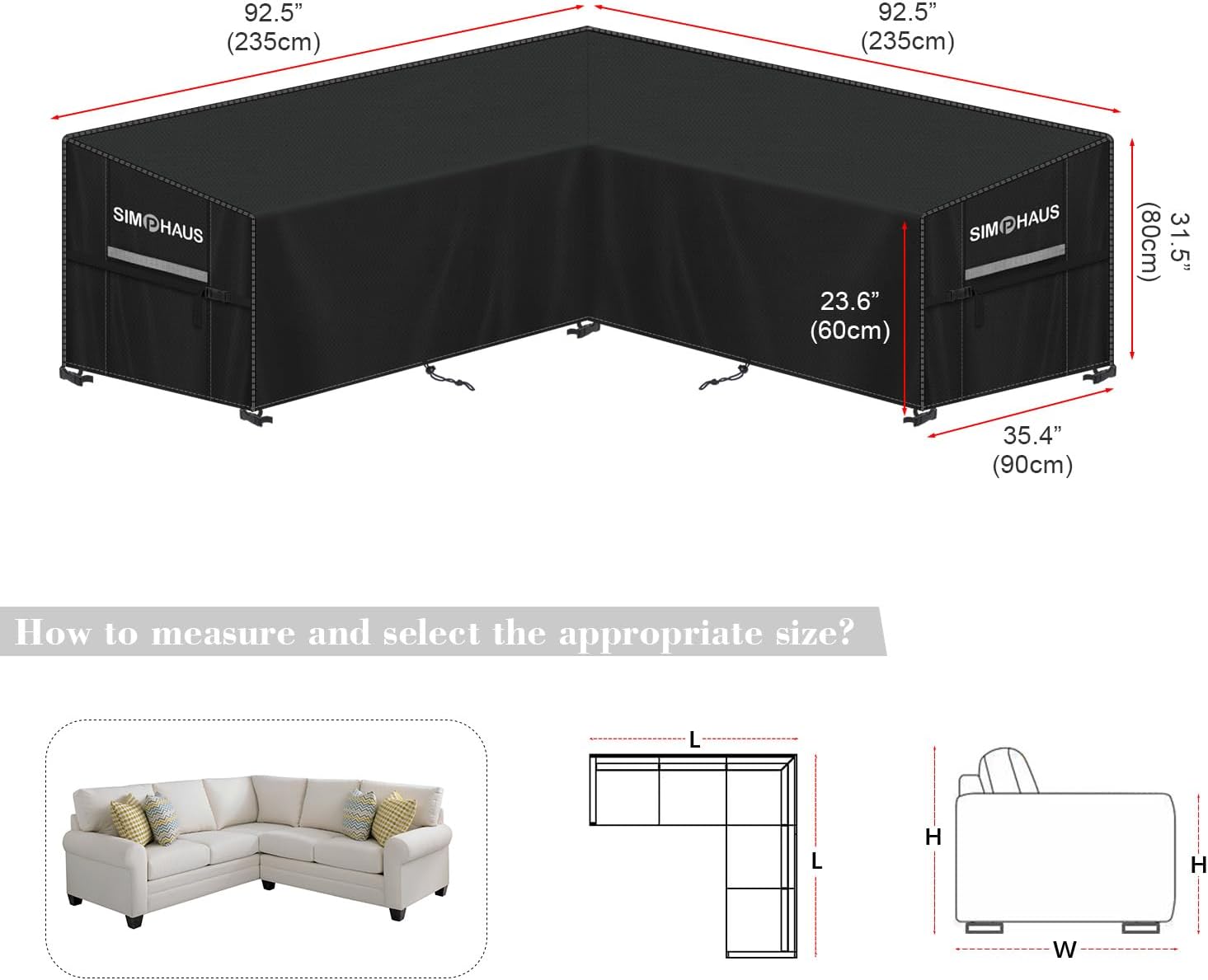 Copertura Angolare Divano Esterno Impermeabile 420D - immagine 2