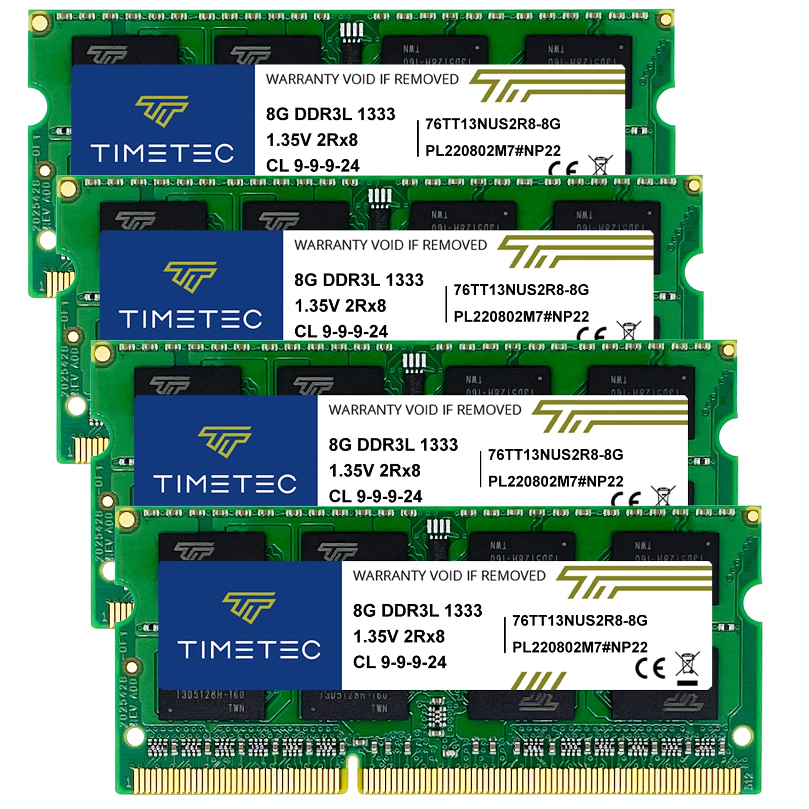 Timetec Hynix IC DDR3 1333MHz PC3-10600 SODIMM 32GB Kit