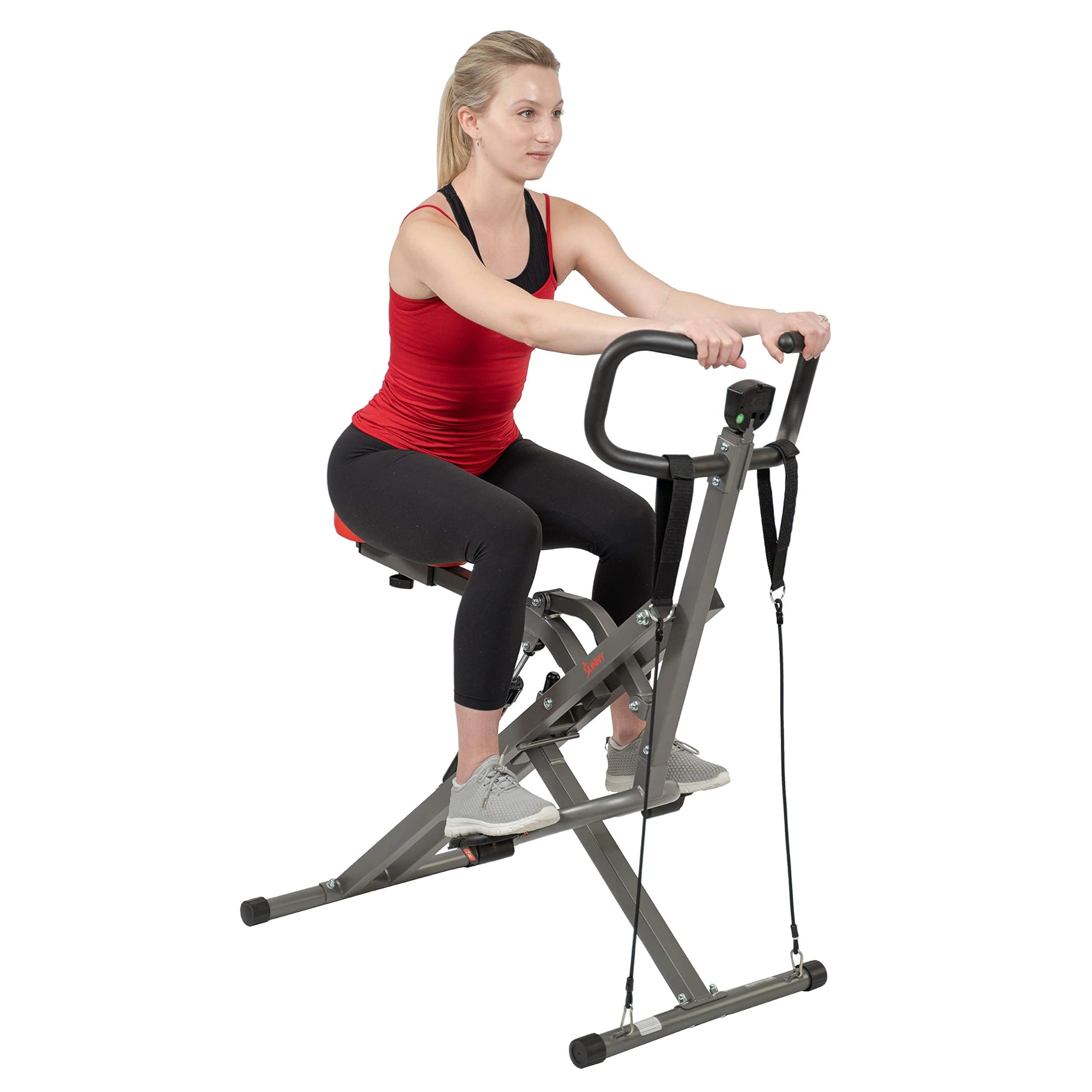 Sunny Health & Fitness Row-N-Ride Trainer per squat