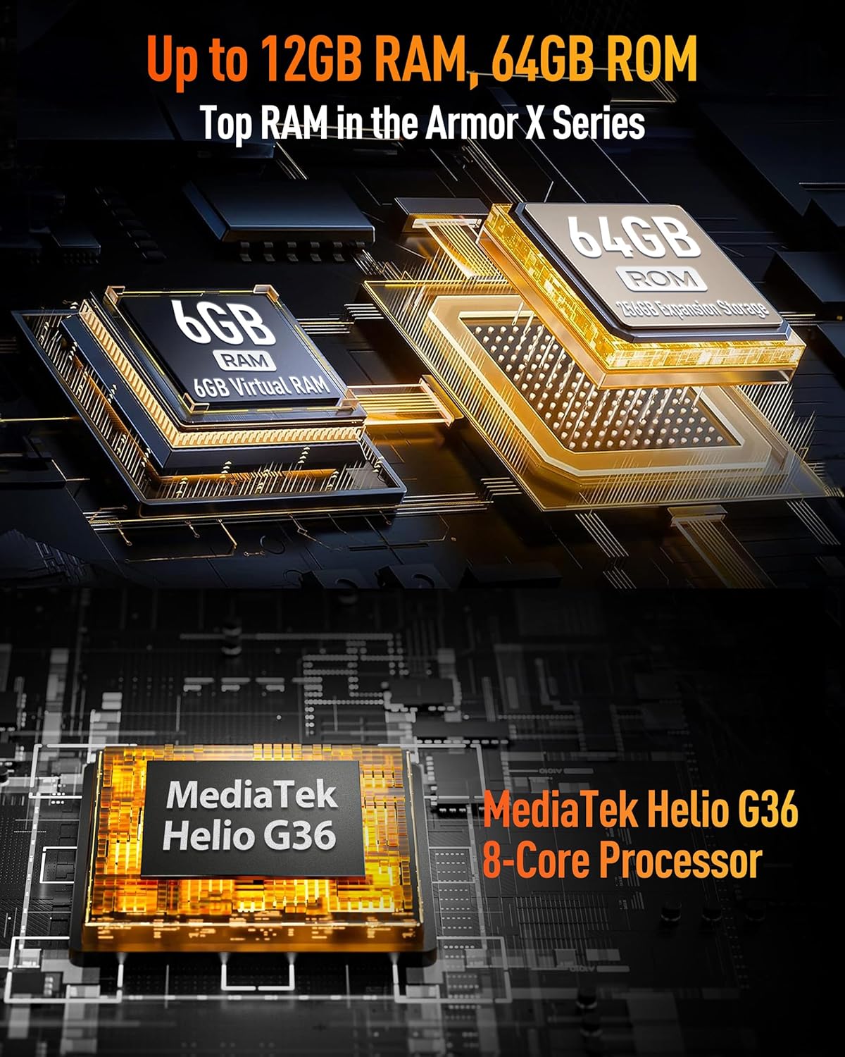 Ulefone Armor X13 - Smartphone Android 13 Infrangibile - immagine 5