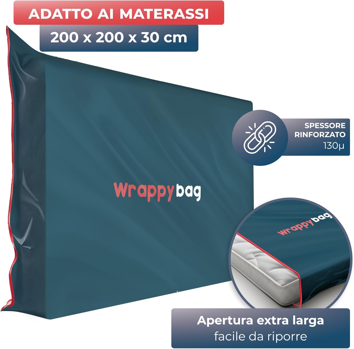 Wrappybag - Custodia Protettiva Opaca per Materassi - immagine 2