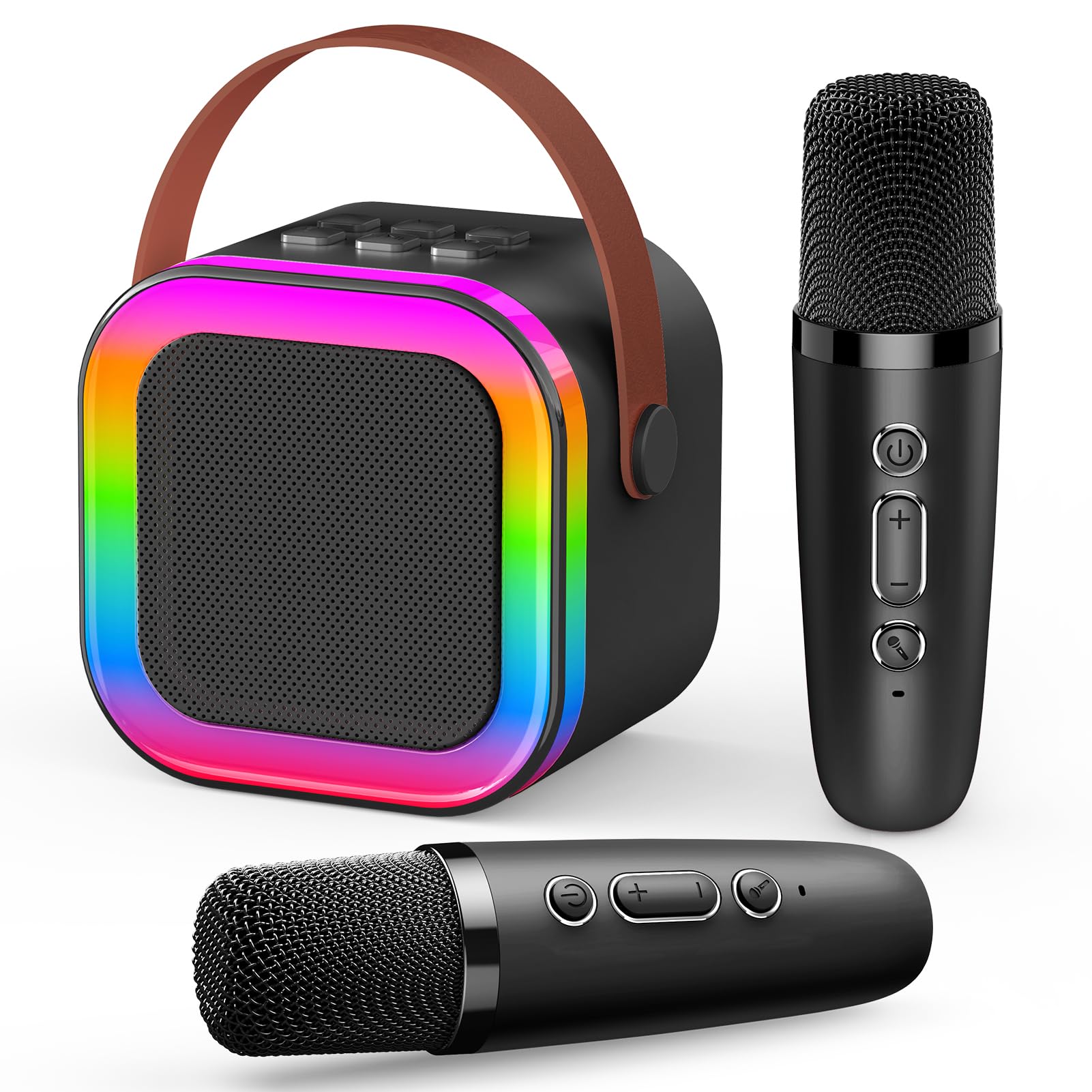 Dislocati Karaoke con 2 Microfoni Bluetooth Portatile