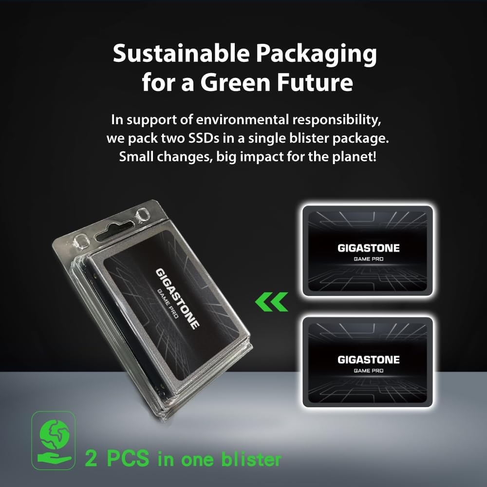 Gigastone SSD SATA III 1TB (2 Pack) 2,5" Interno - immagine 2
