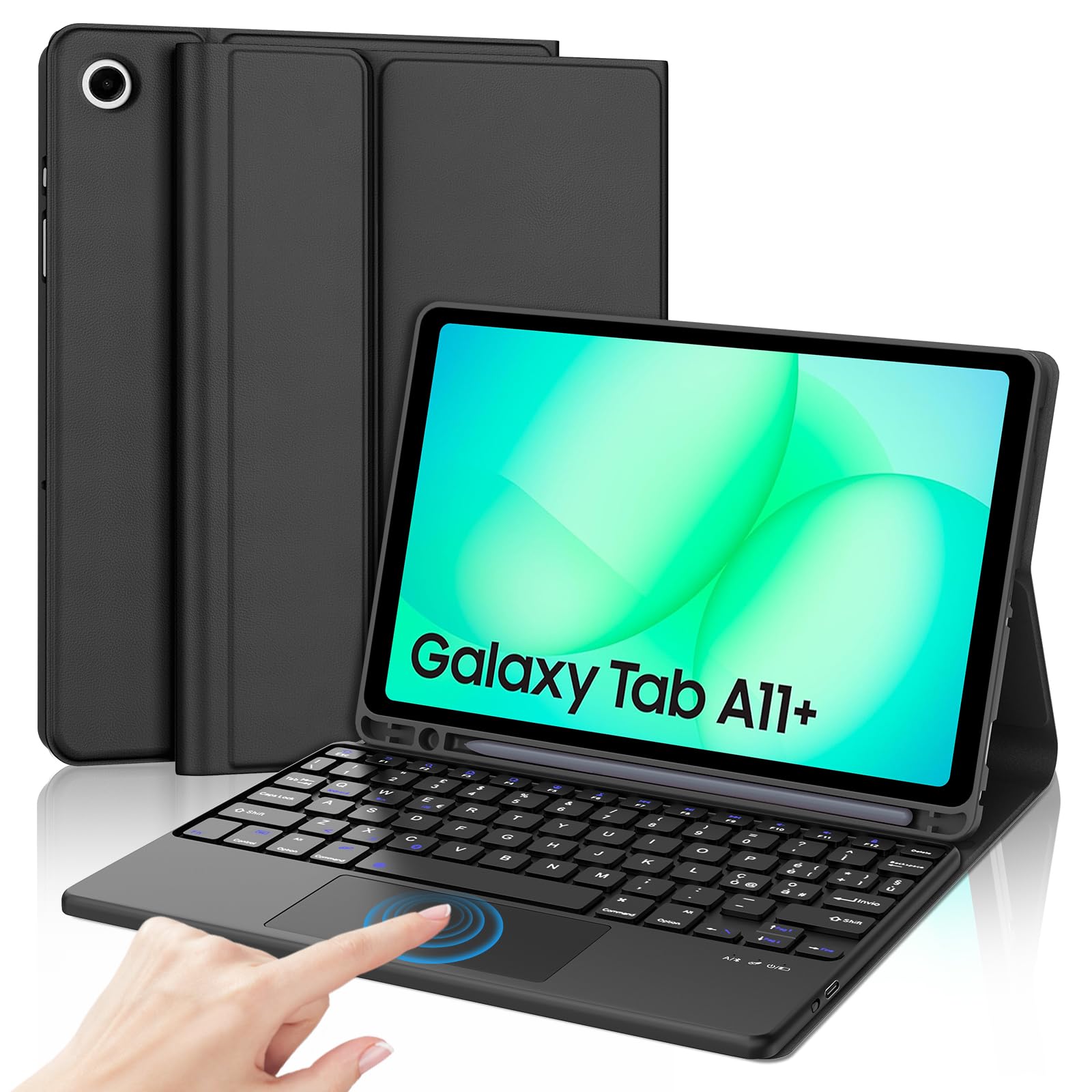 Iveoppe Tastiera Cover per Samsung Galaxy Tab A11 Plus/A9 Plus