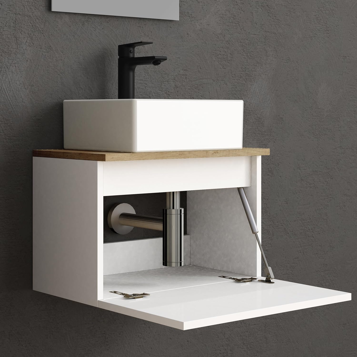 Baikal Maia, Legno Ceramica Melammina 16 mm, Bianco, 50 cm - immagine 5