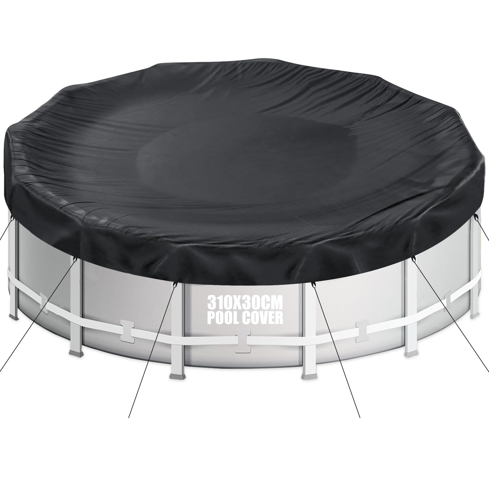 Copertura per Piscina Rotonda Ø310 cm Oxford 420D