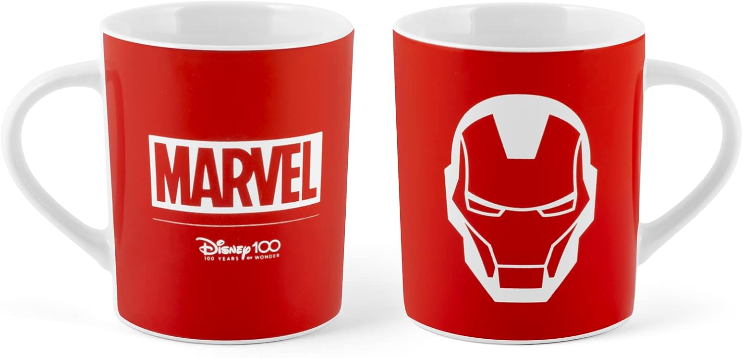 H&H Disney100 Ironman Set 24 Tazze Mug, New Bone China, cc340 - immagine 2