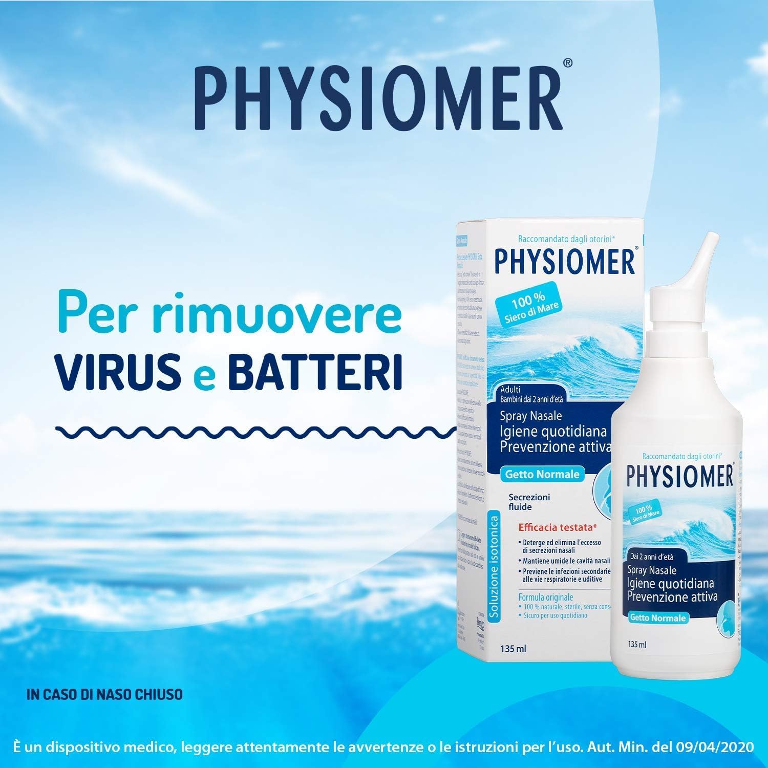 Physiomer Spray Nasale Getto Normale 135ml - immagine 5